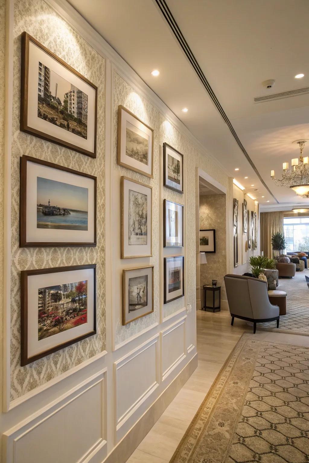 Photo walls personalize and enrich your home.