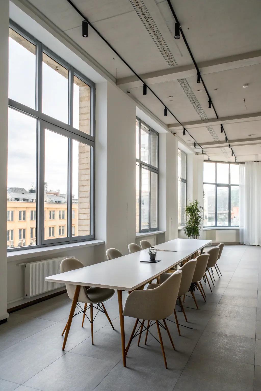 Simple design promotes a peaceful environment.