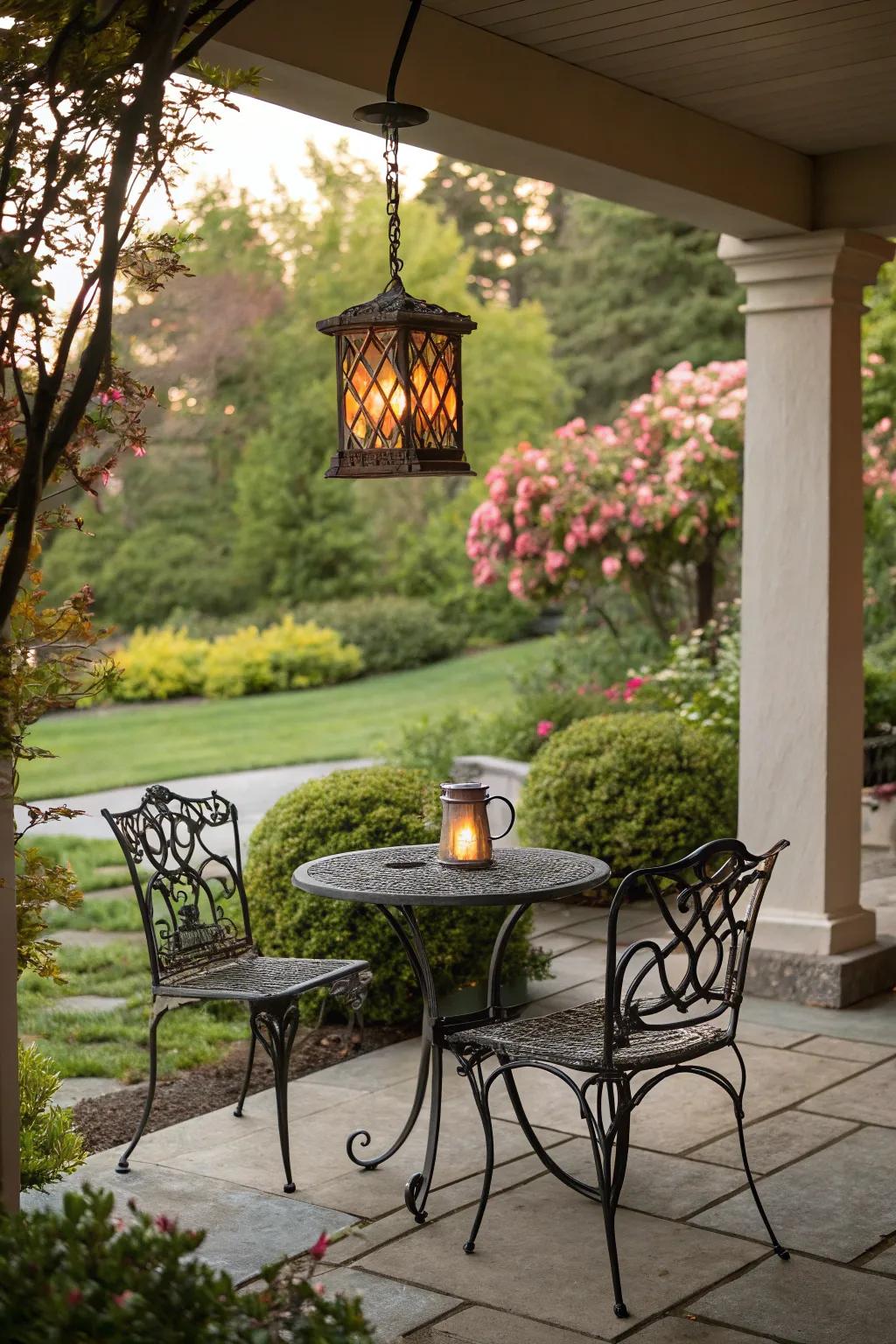 Iron elements bring strength and sophistication.