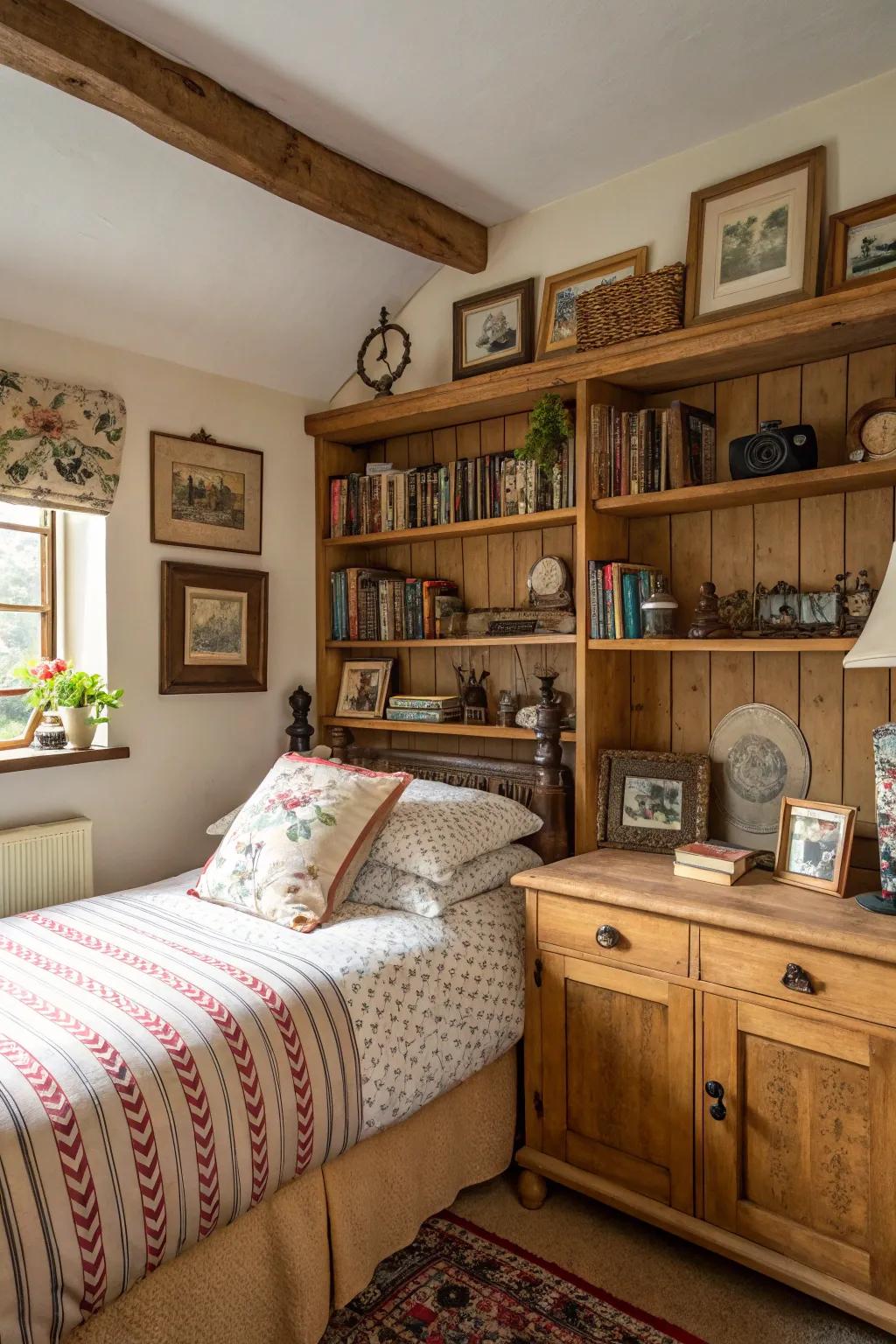 Personal items add appeal and tell a private story.