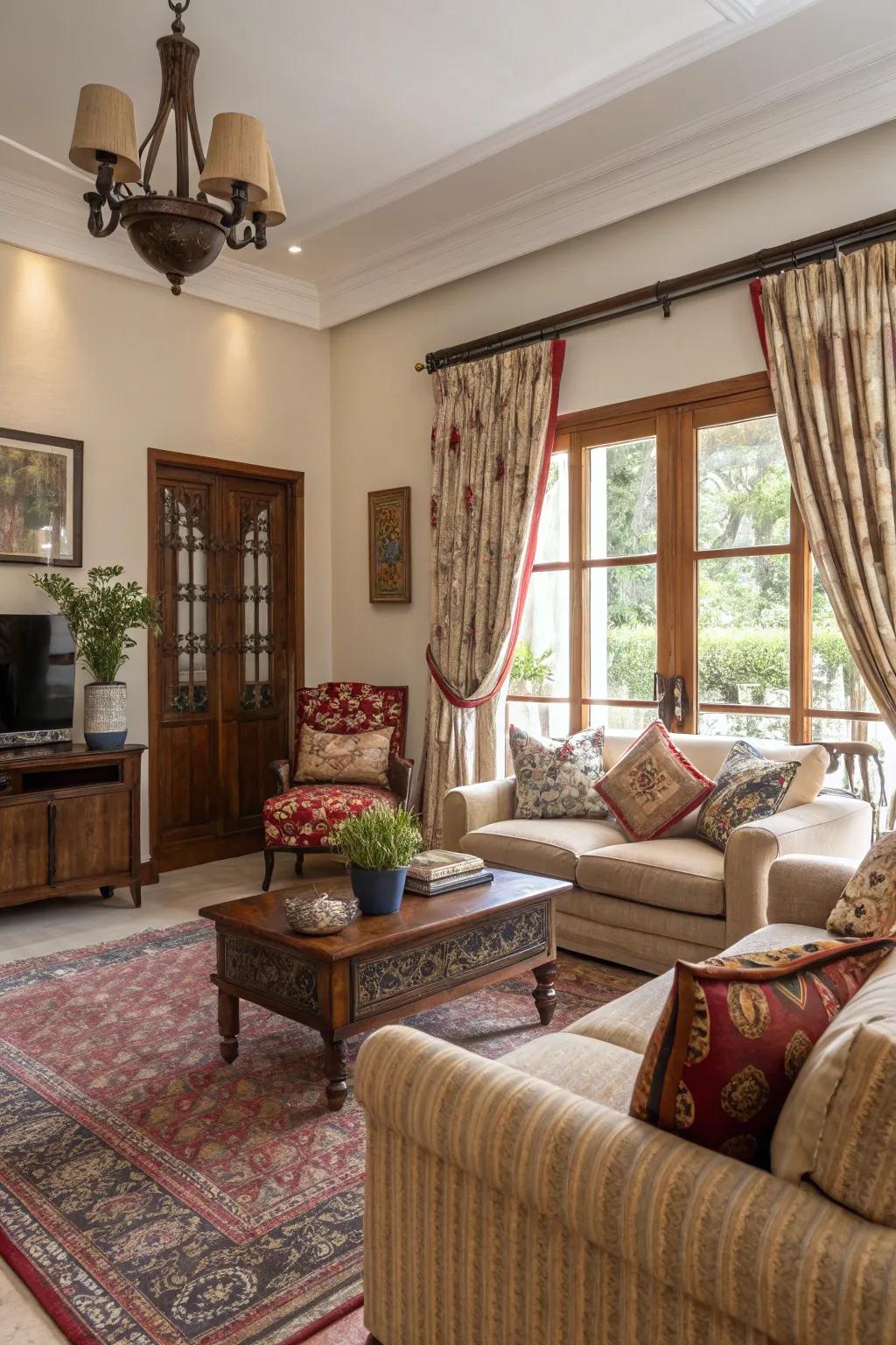 Mixing traditional and contemporary styles offers a distinctive spin.