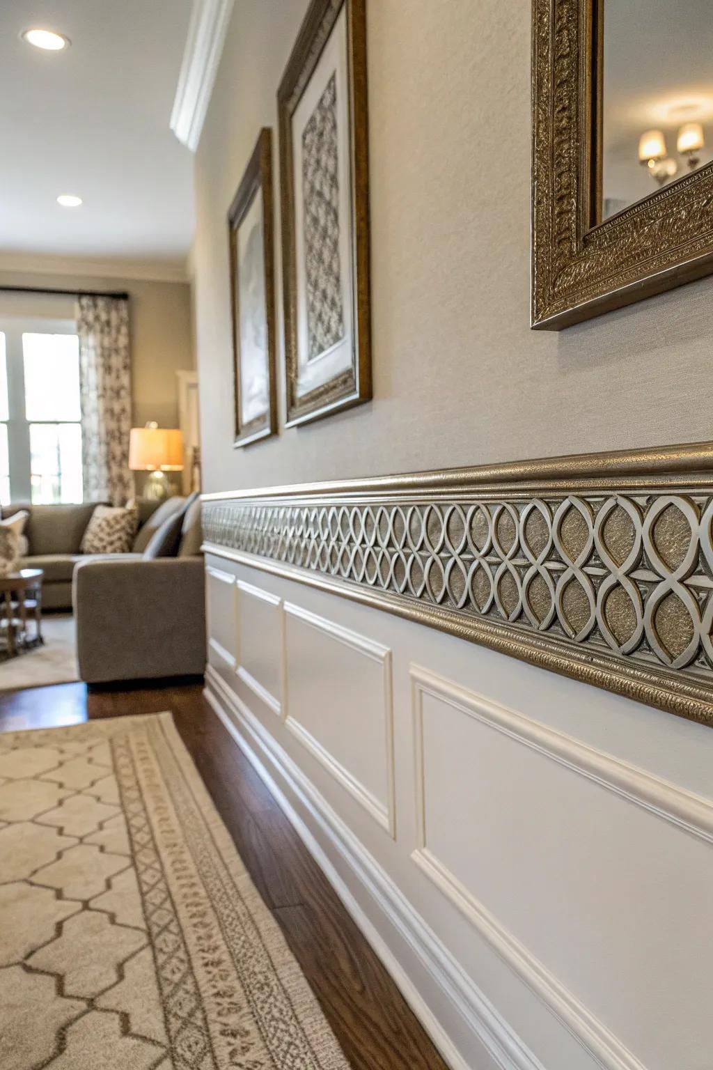 Shimmering elements bring a touch of glam to your decor, enhancing its elegance.
