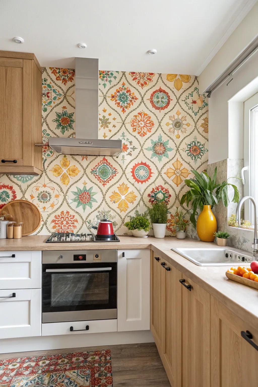 Adhesive wall covering transforms walls with minimal effort.