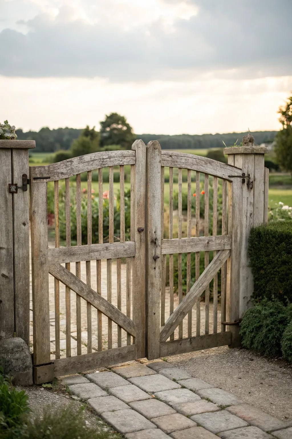 Lengthwise panels provide a modern and clean aesthetic.