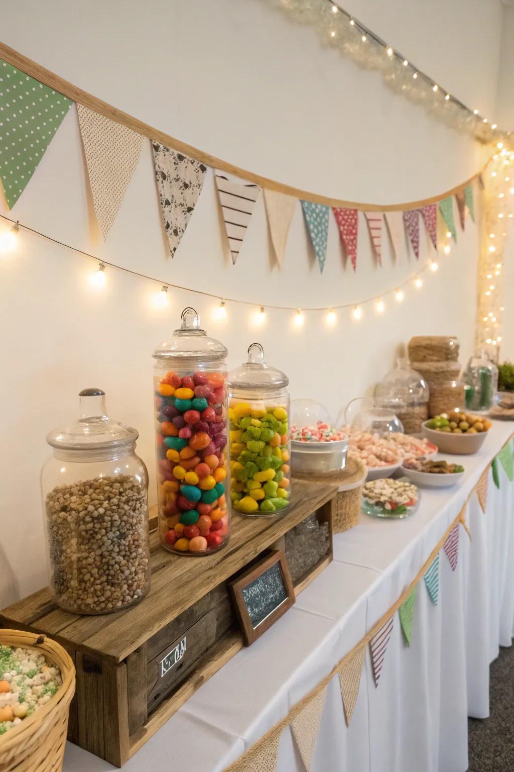 Eco-conscious aspects making the display sustainable.