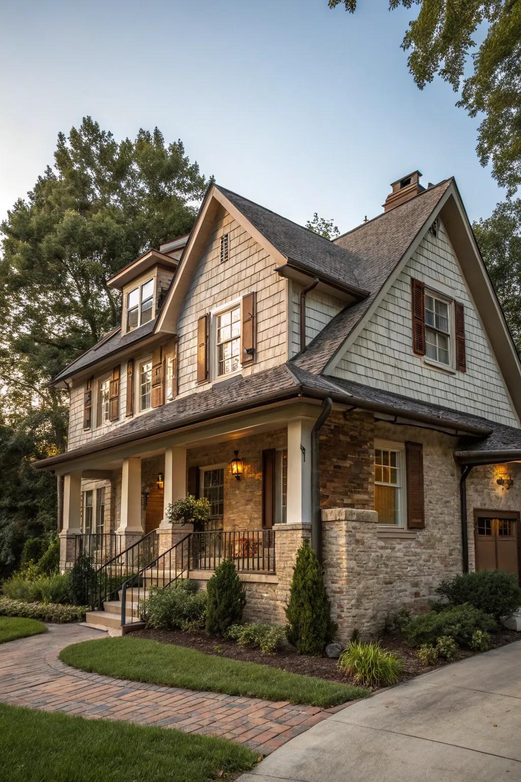 A classic home built with strong goods, showing timeless charm and resilience.