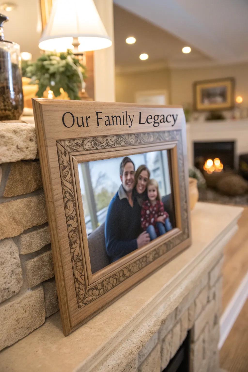 An engraved memory holder keeps memories alive with a personal touch.