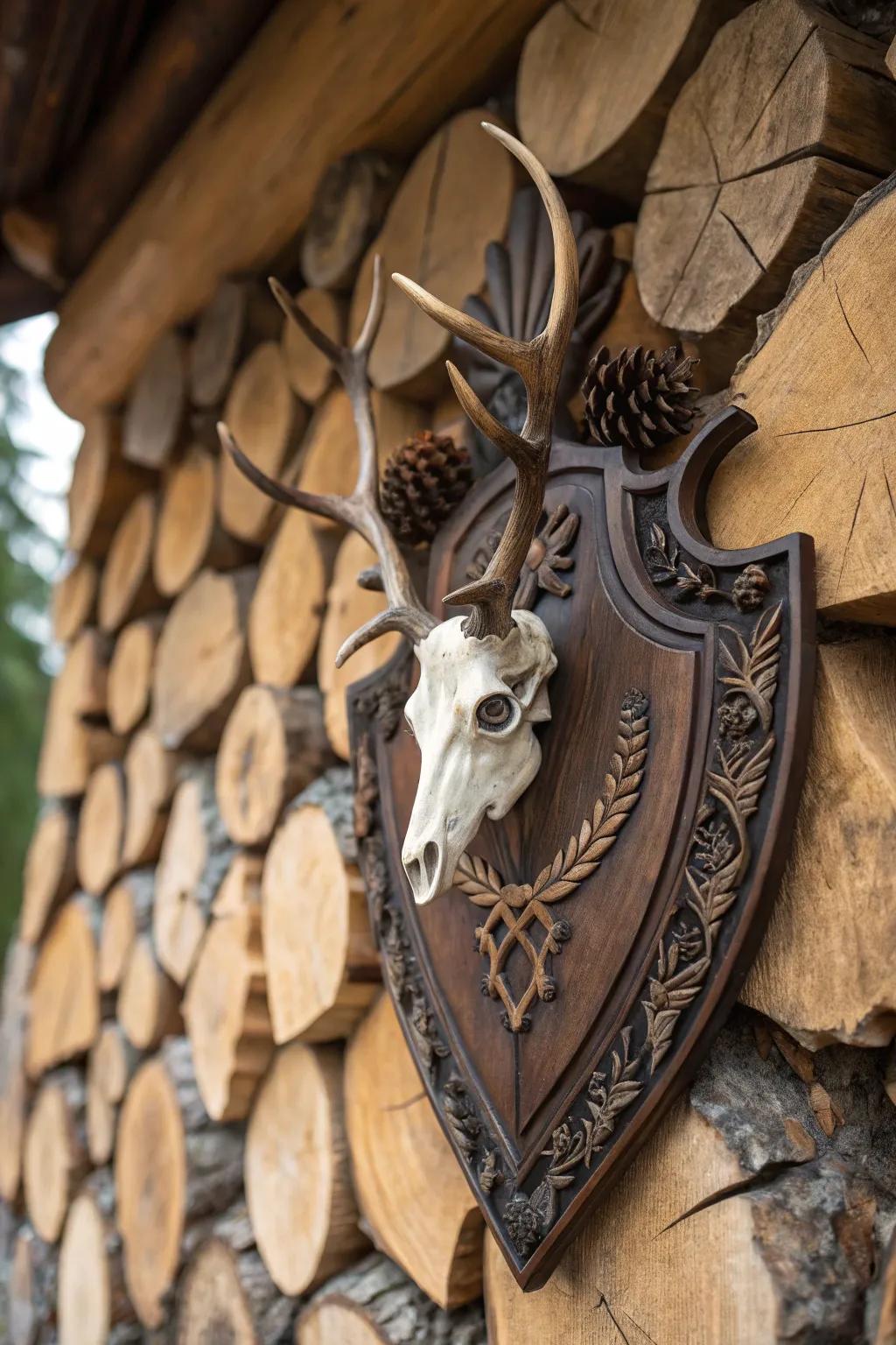 Layered timber designs create visual interest.