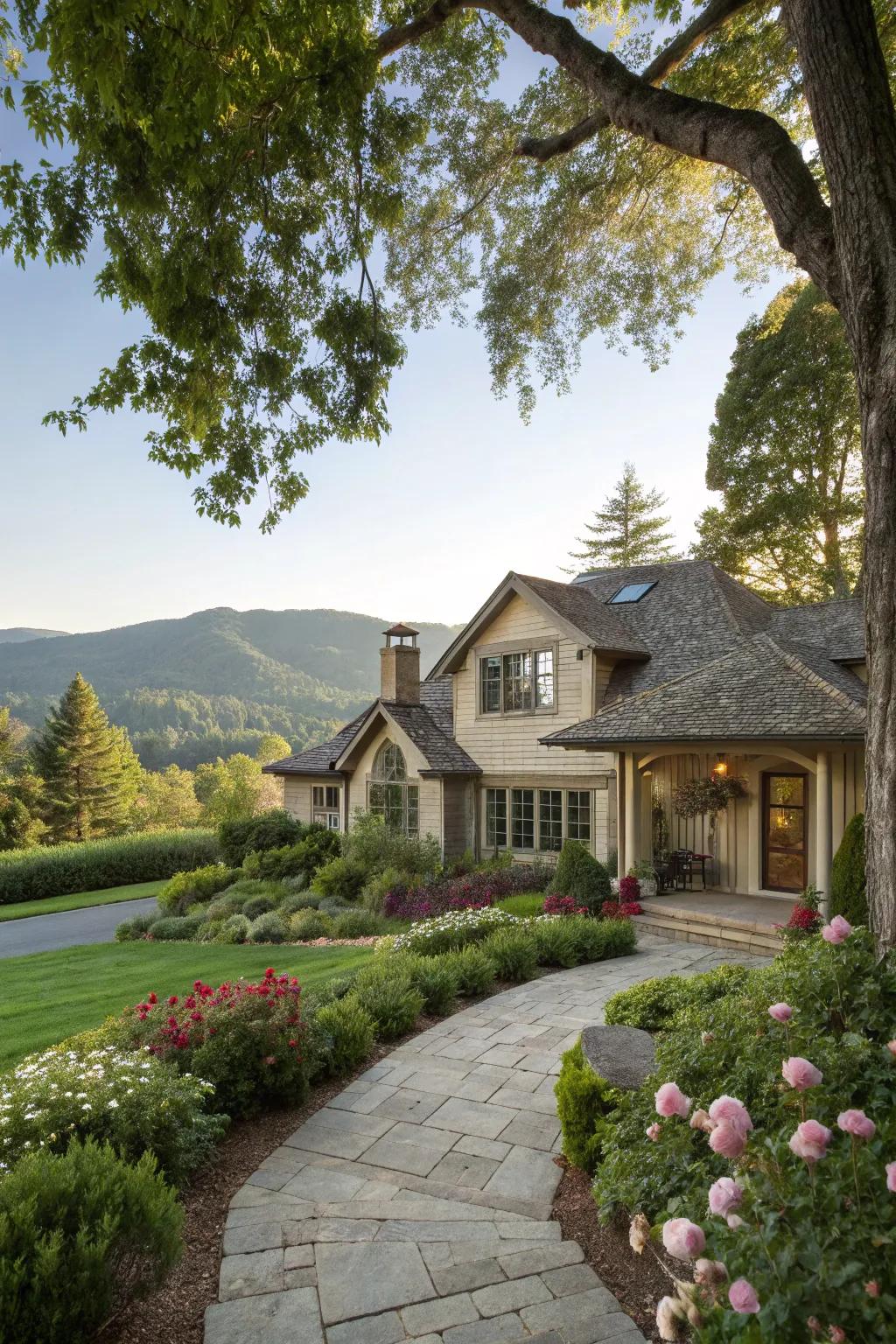 A home perfectly aligned with its natural environment.
