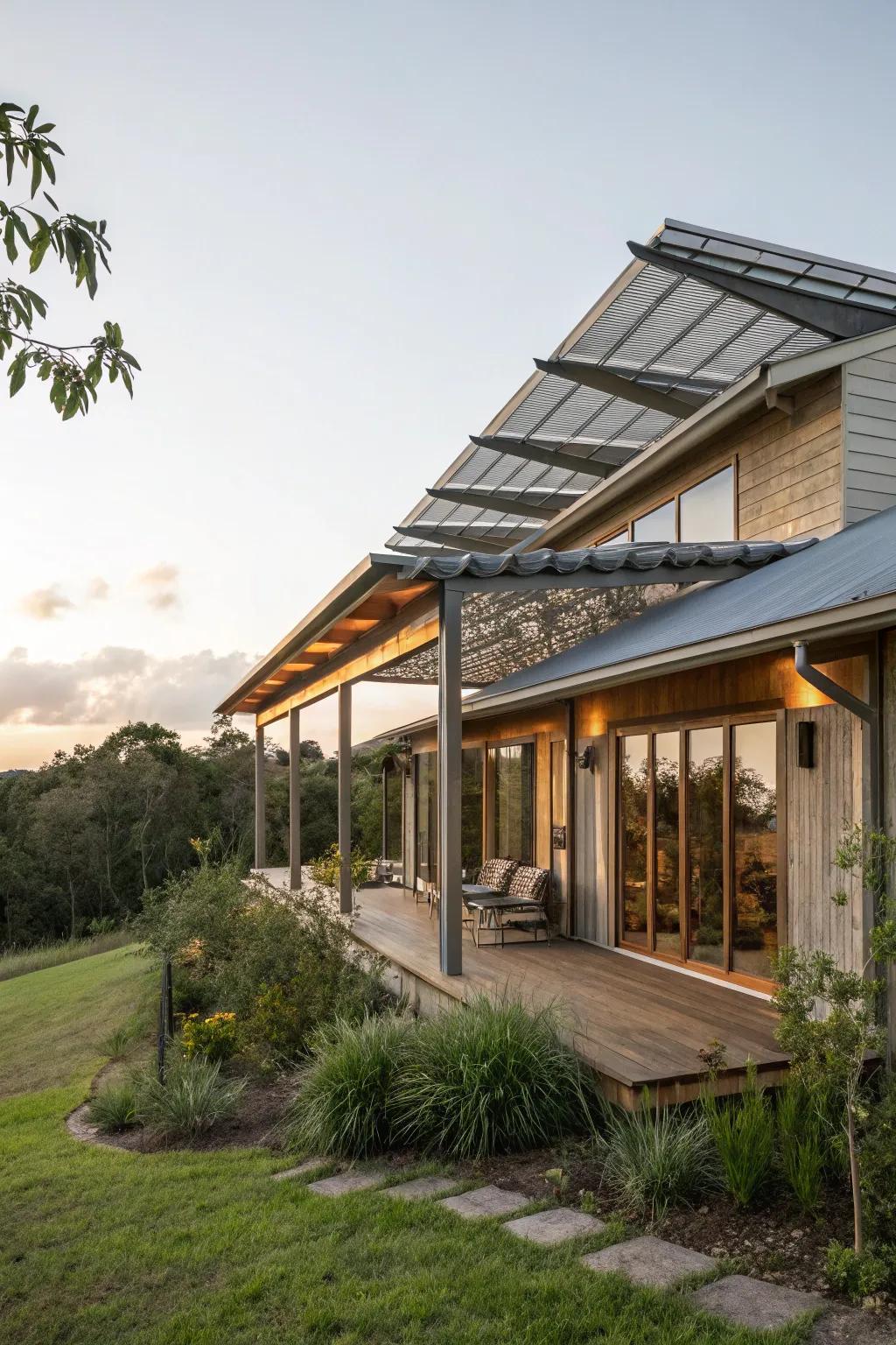 Sustainable material shades offer eco-safe style and comfort.