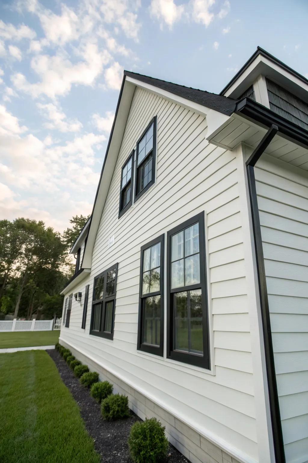 Dark and light edges create a timeless and elegant contrast.