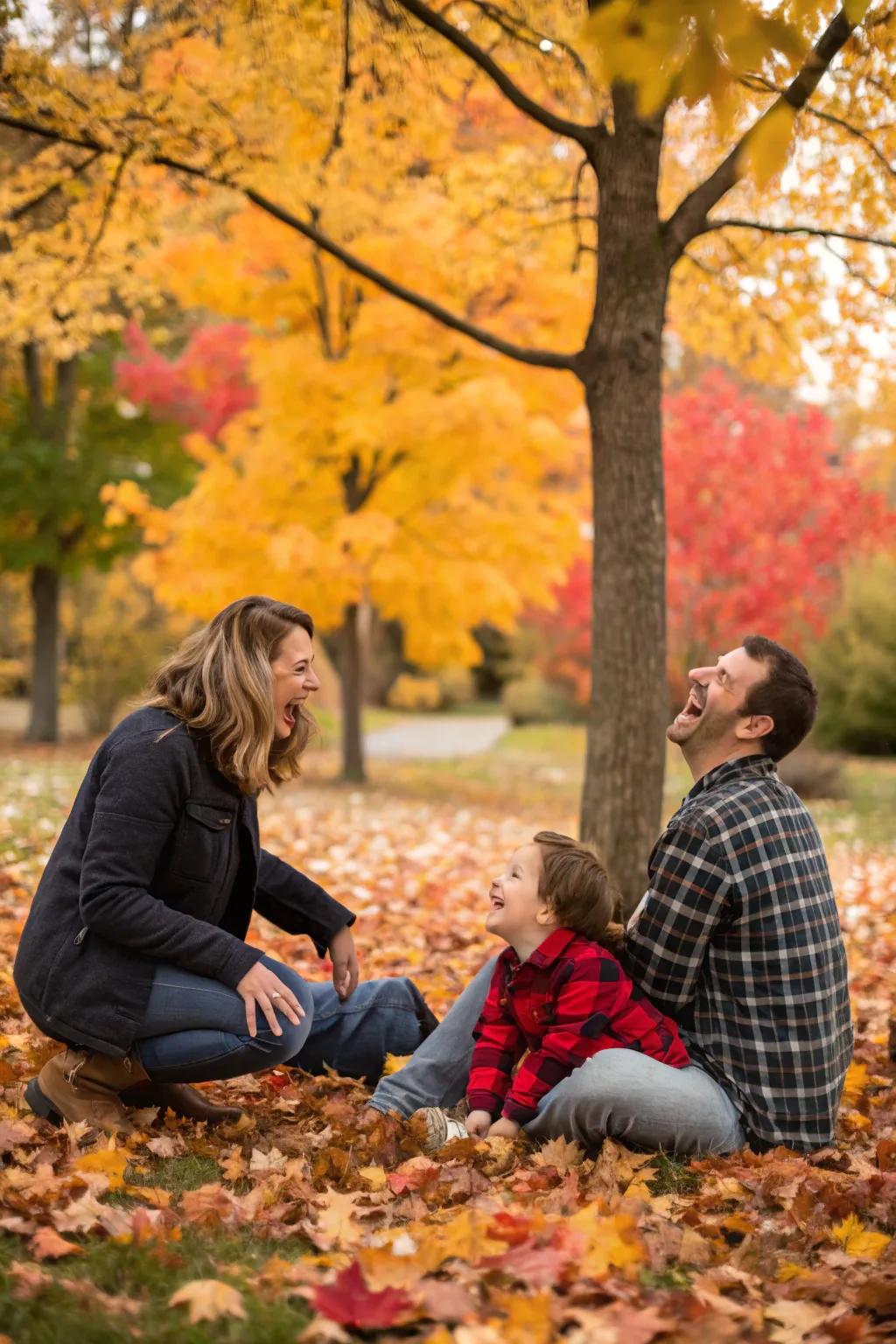 Candid seconds capture the genuine connections and joy within a family.