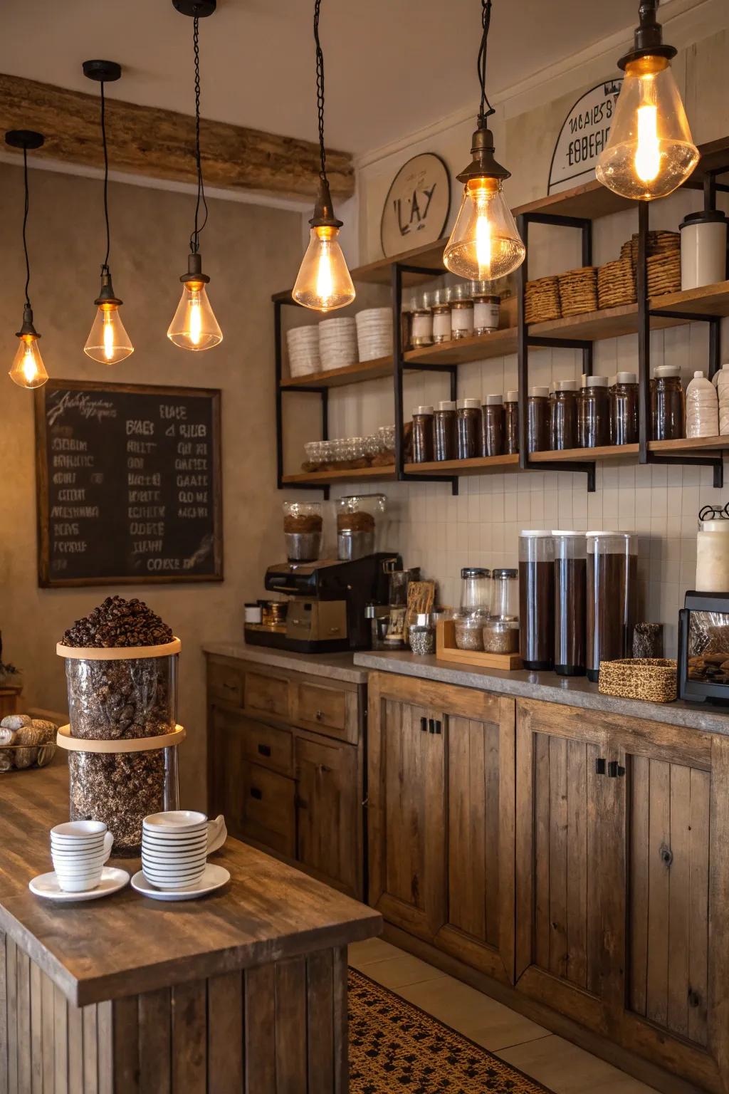 Warmth and ambiance through welcoming lighting.