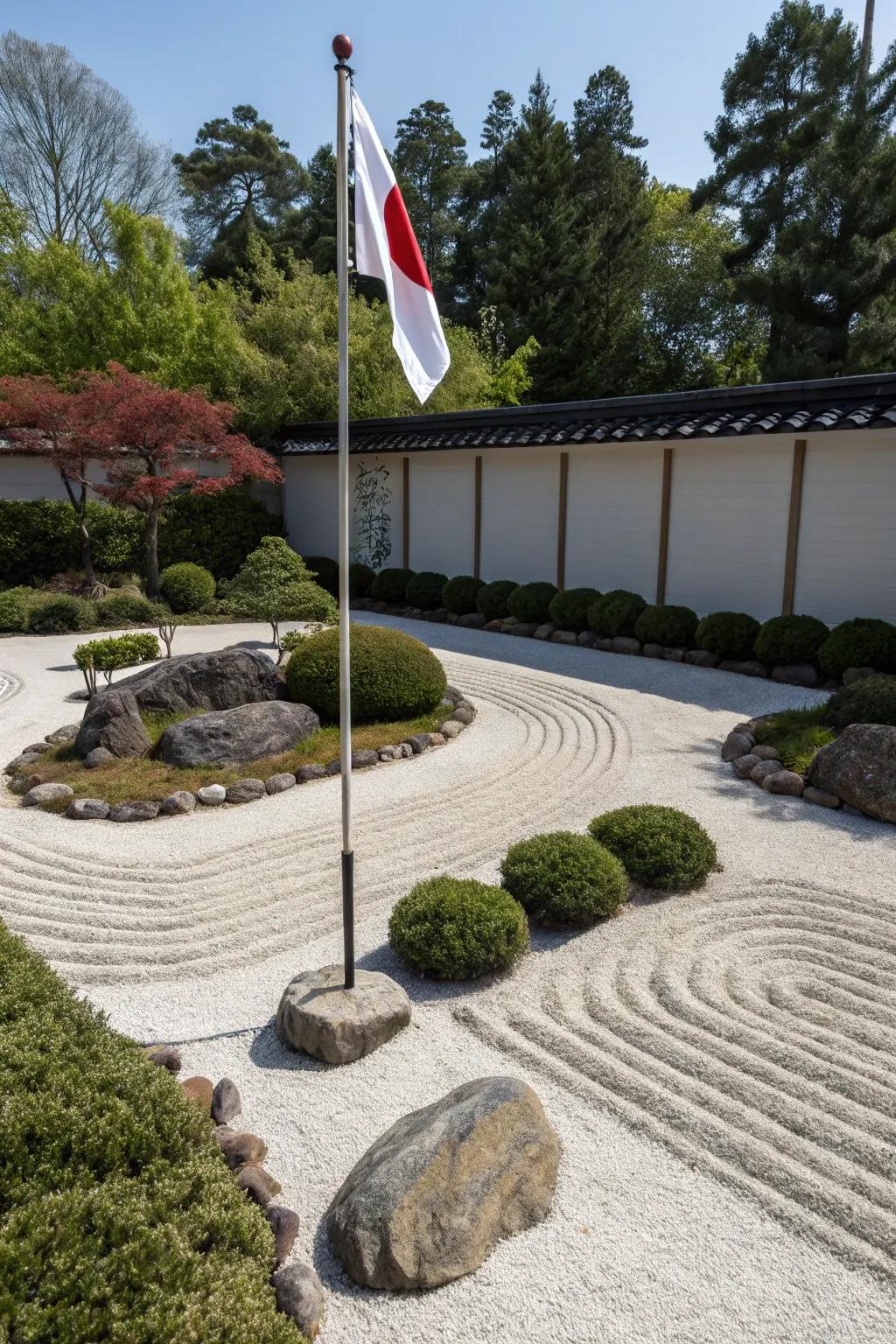 Peace gardens offer a serene and reflective space.