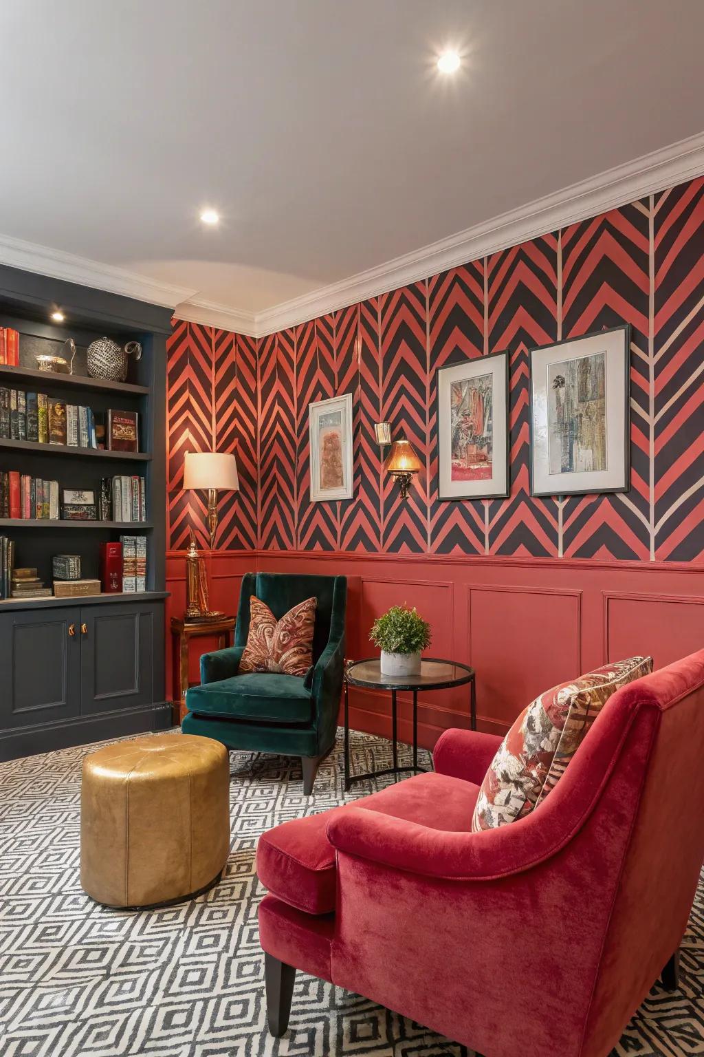 A statement wall adds depth and character to your room.