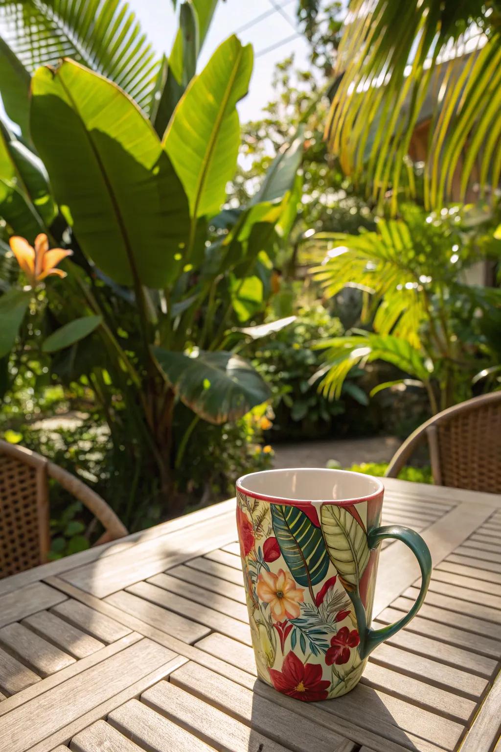 Tropical floral designs that bring an exotic touch.