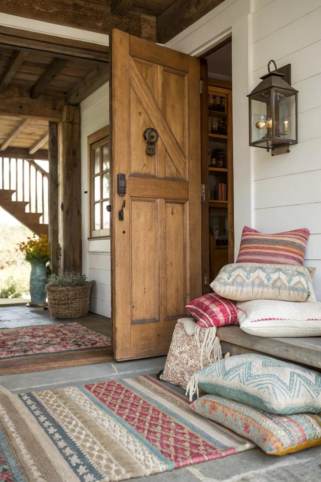 Layering adds warmth and depth.