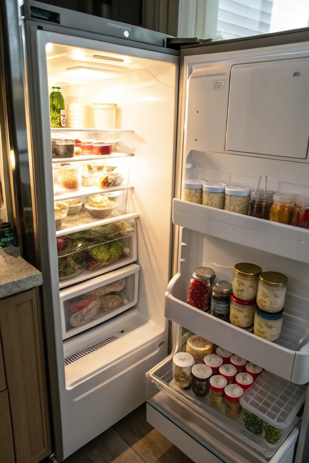 A Rotating Tray keeps small items easily accessible.