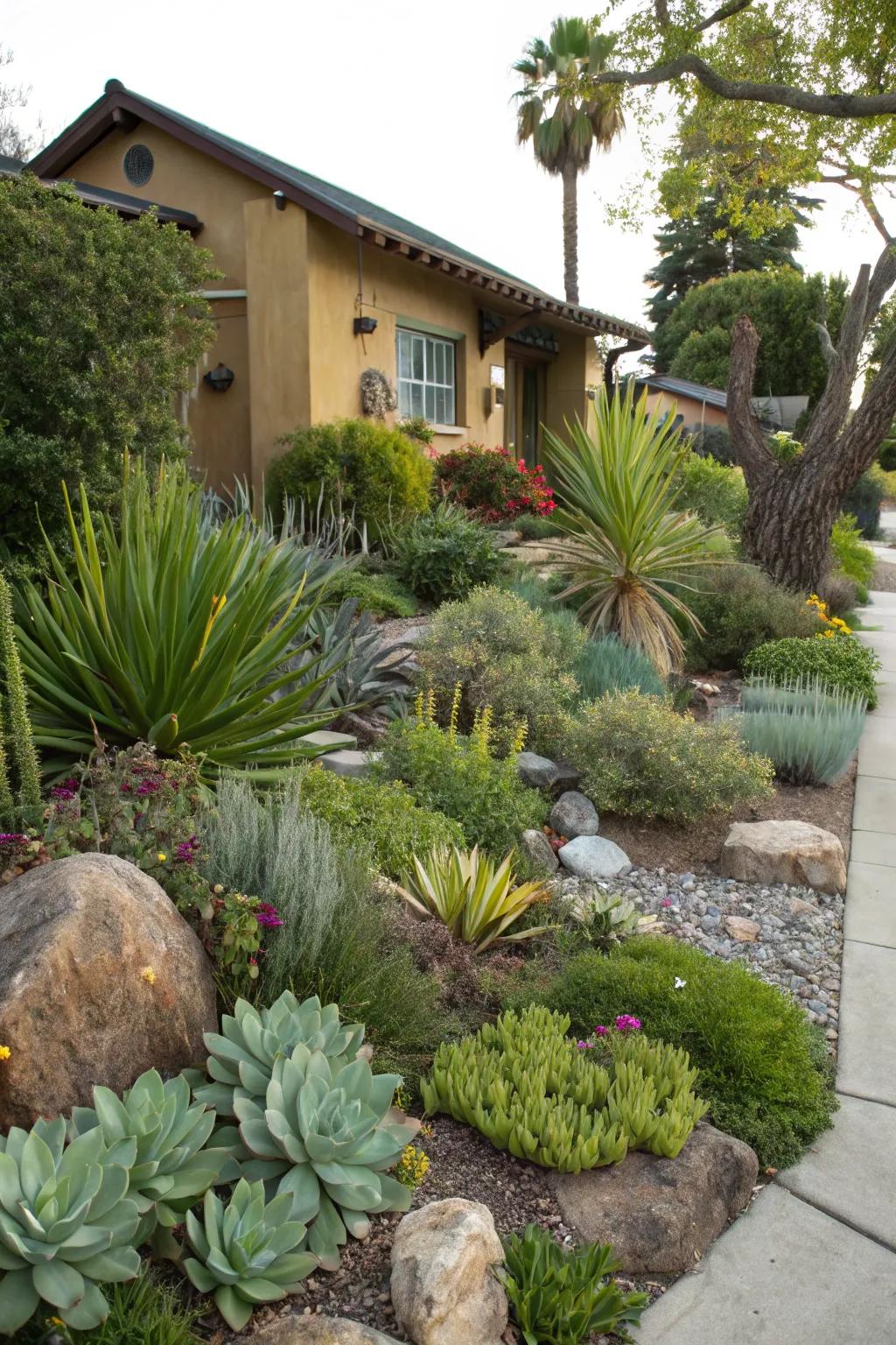 Plants that need little water offer beauty with low maintenance requirements.