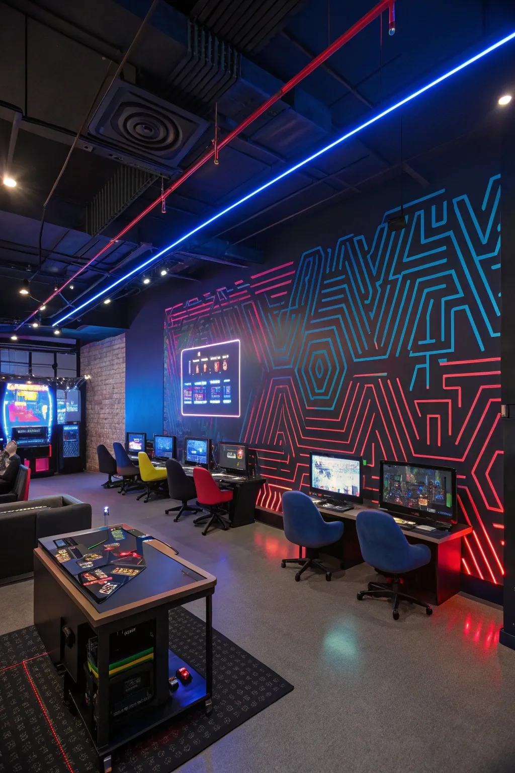 Dynamic decor brings games to life.