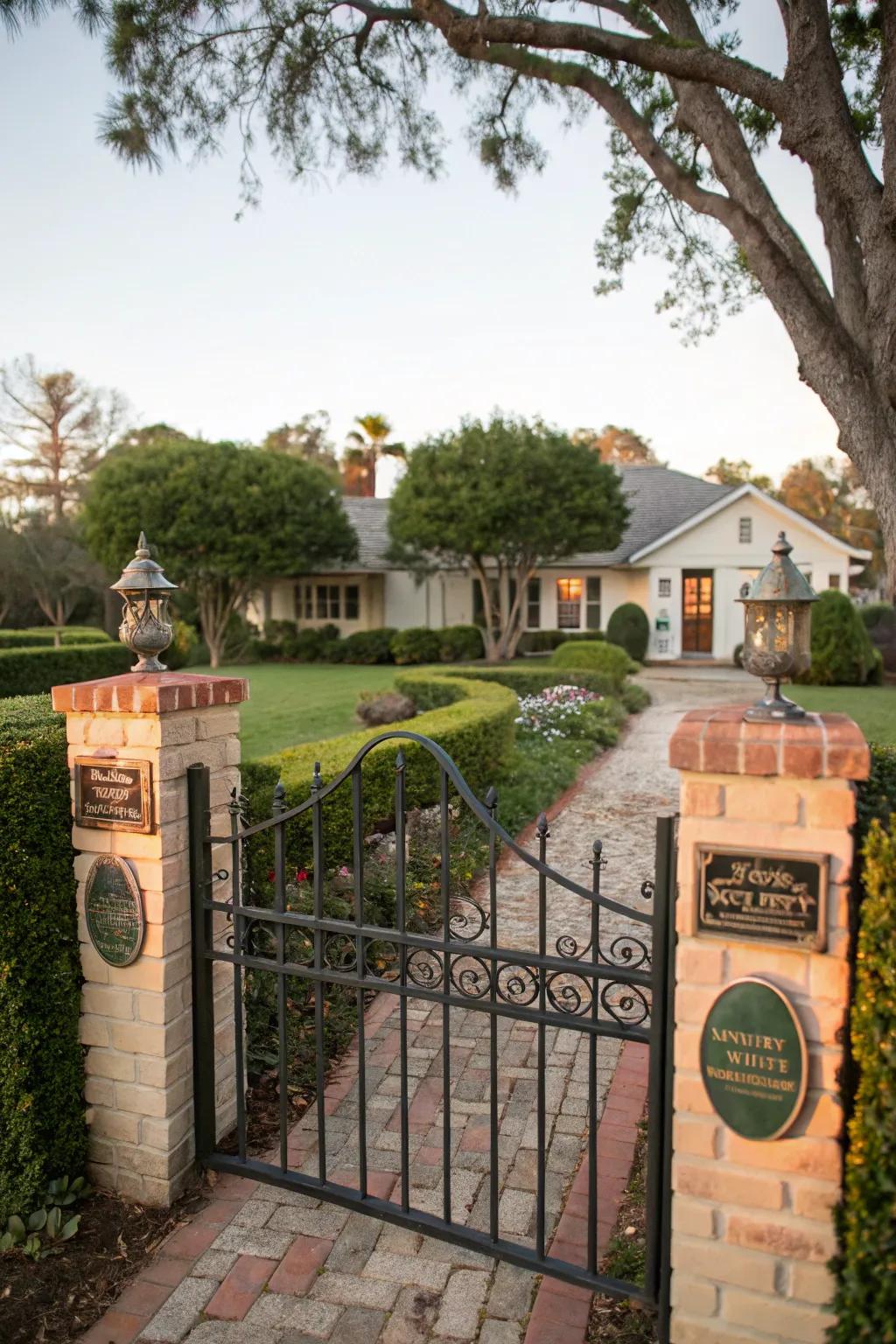 A gate enhanced with tailored markers.