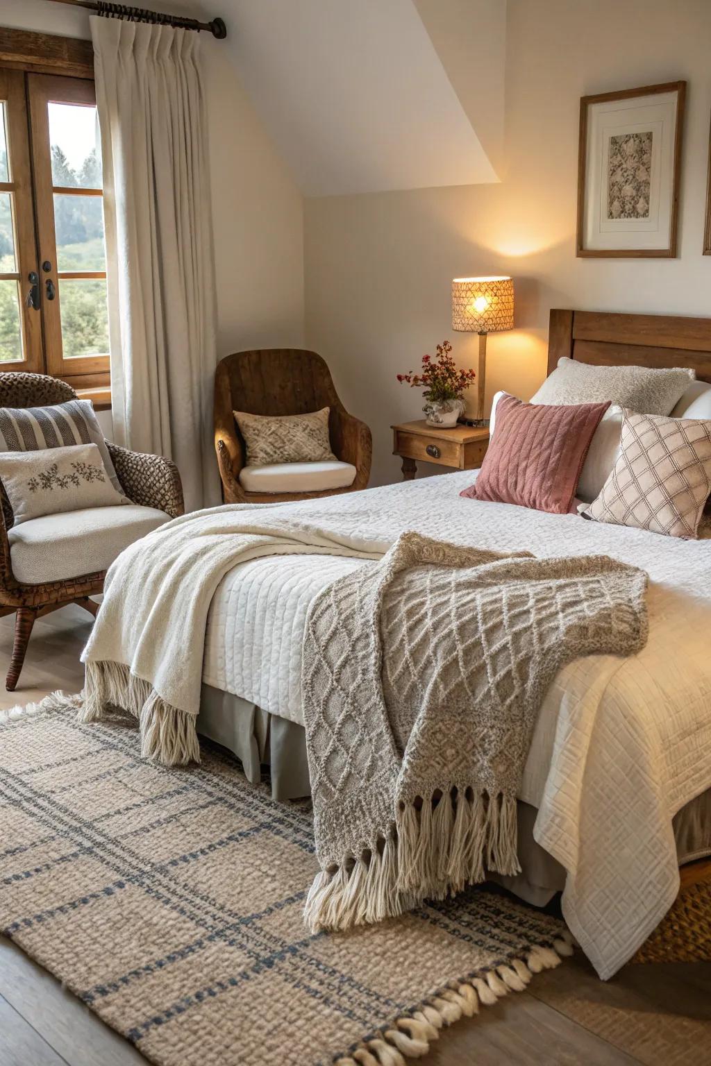 Throws bring warmth and texture to your space.