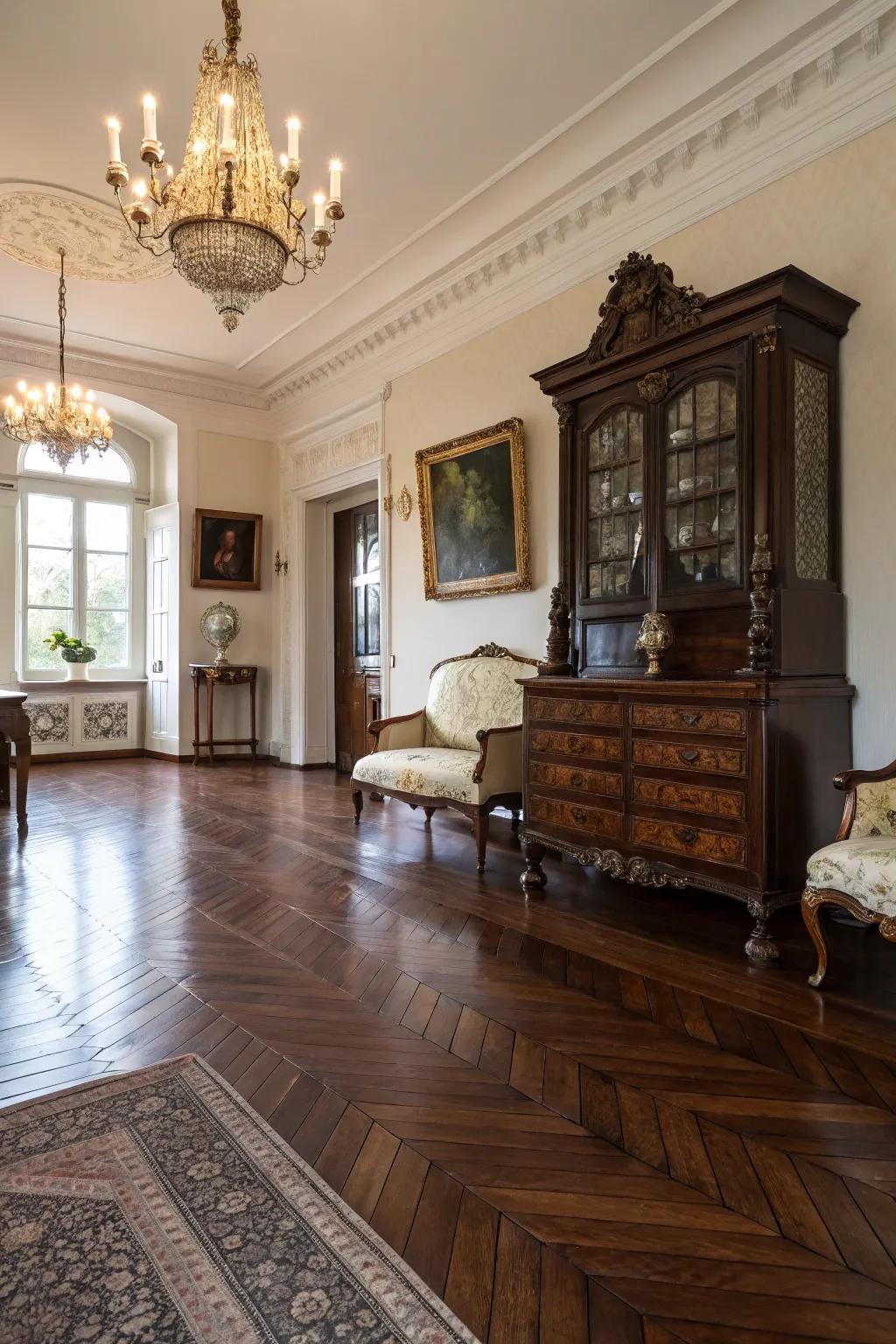 Flooring that supports your gothic aspirations.
