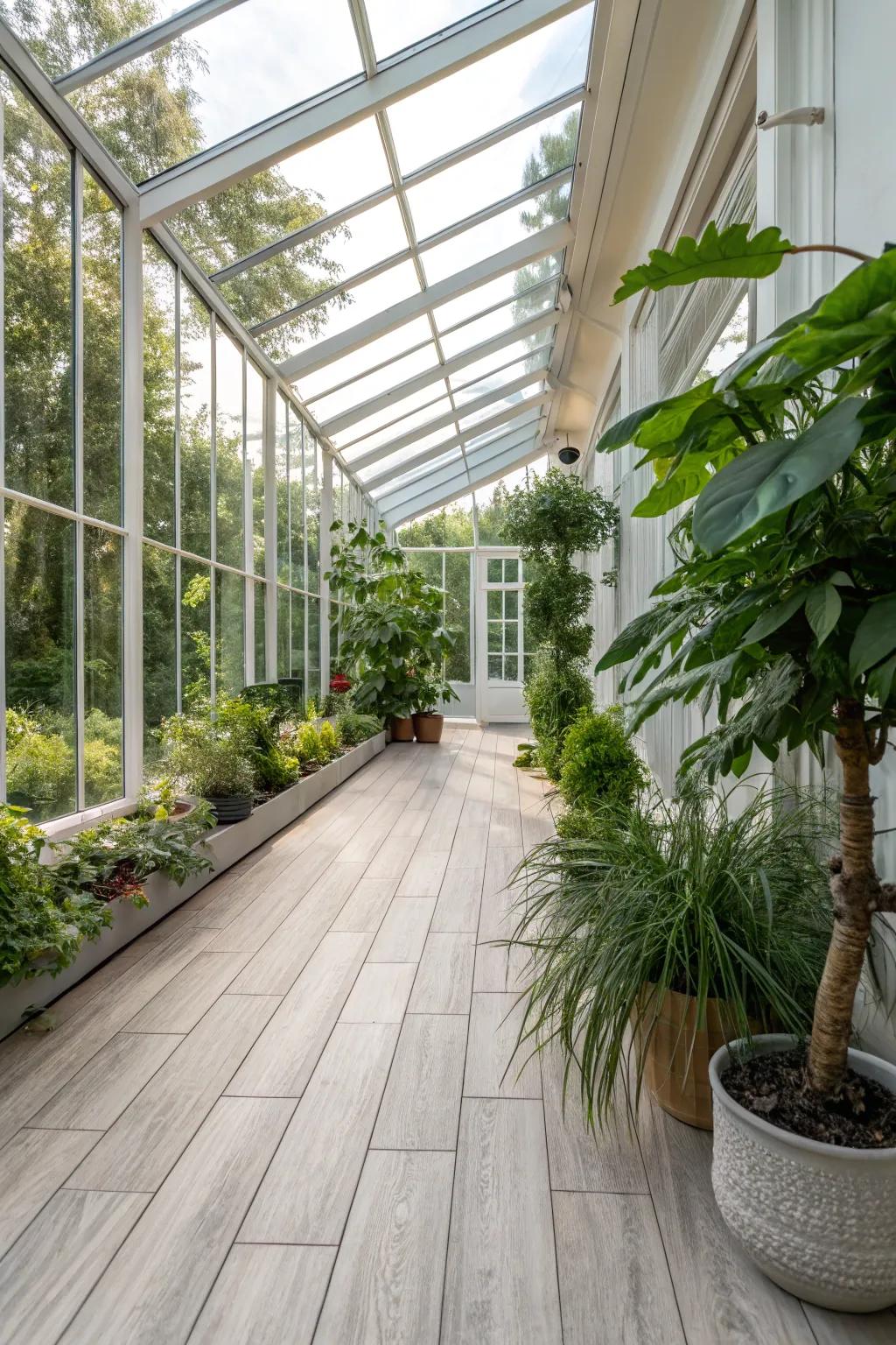 Vinyl planks offer a refined and practical flooring solution.