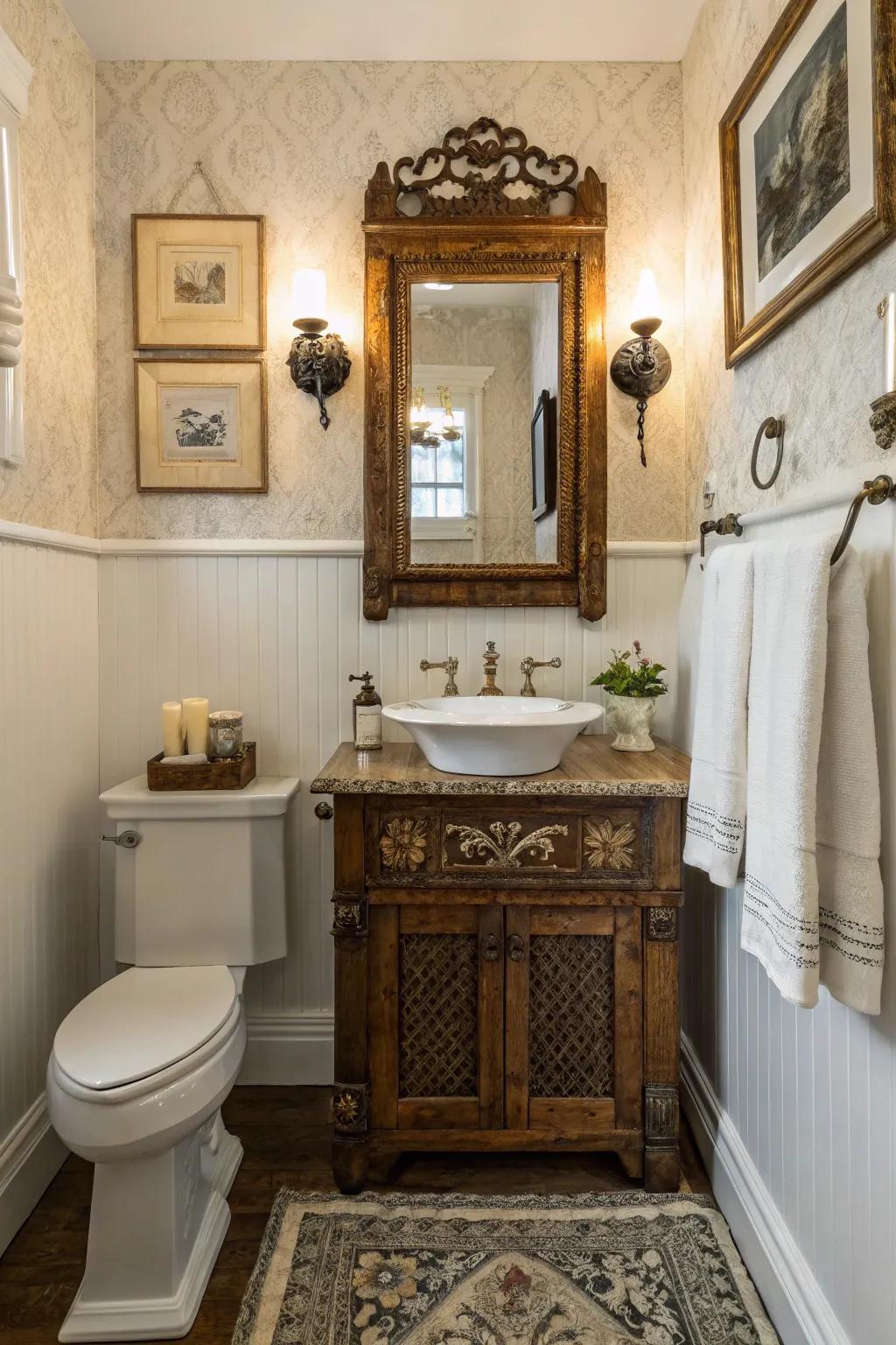 Vintage elements can add a touch of warmth and nostalgia.
