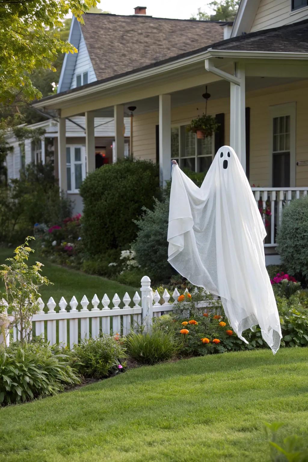 Animated embellishments bring your Halloween arrangement to life.