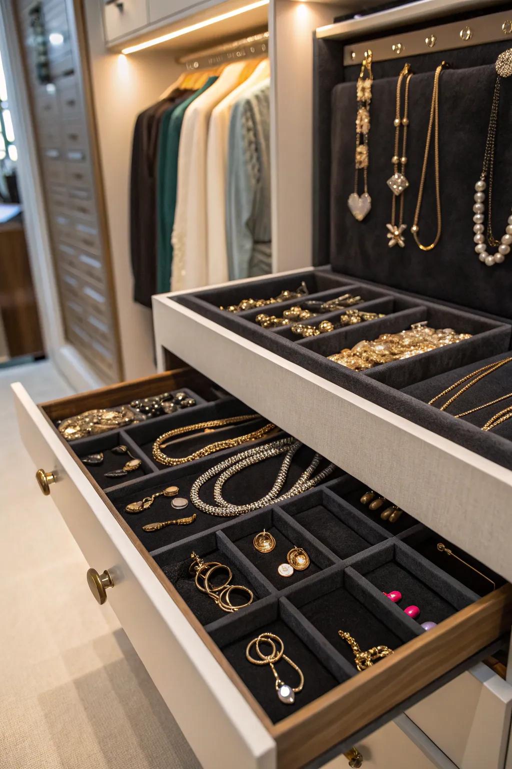 Showcase your jewelry beautifully with a dedicated display.