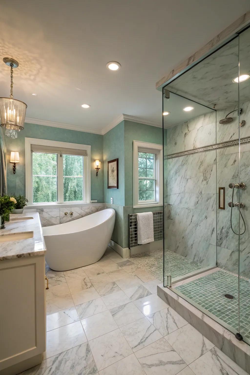 Make your own sanctuary with a beautifully designed spa-like washroom.
