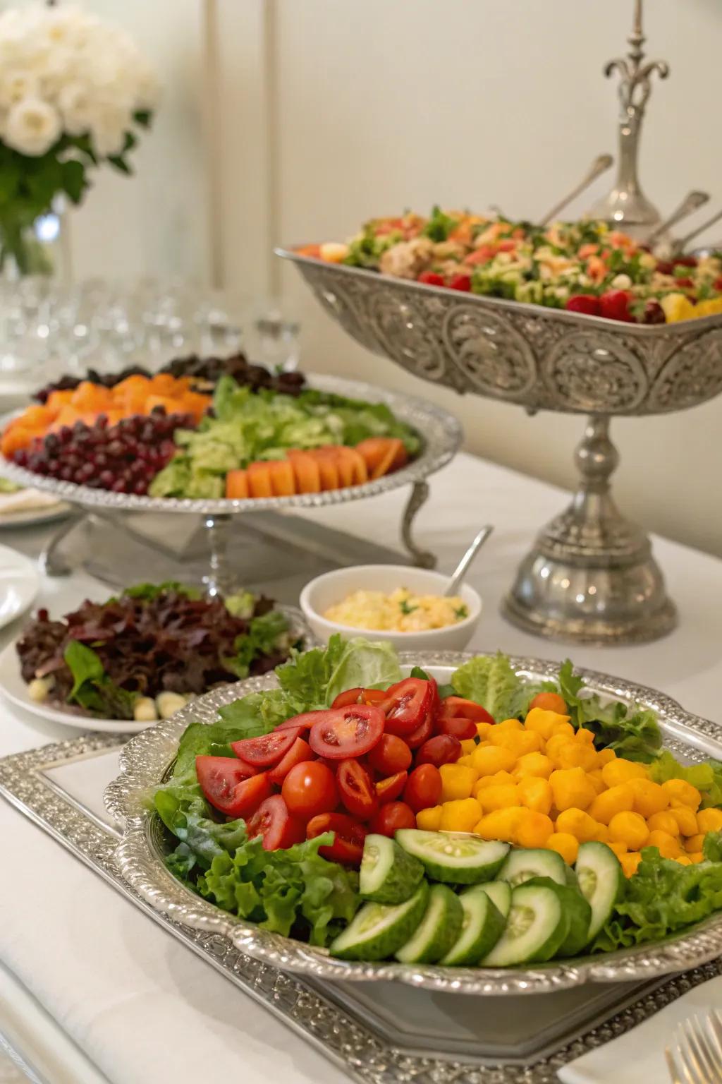 A refined display to elevate your salad bar experience.