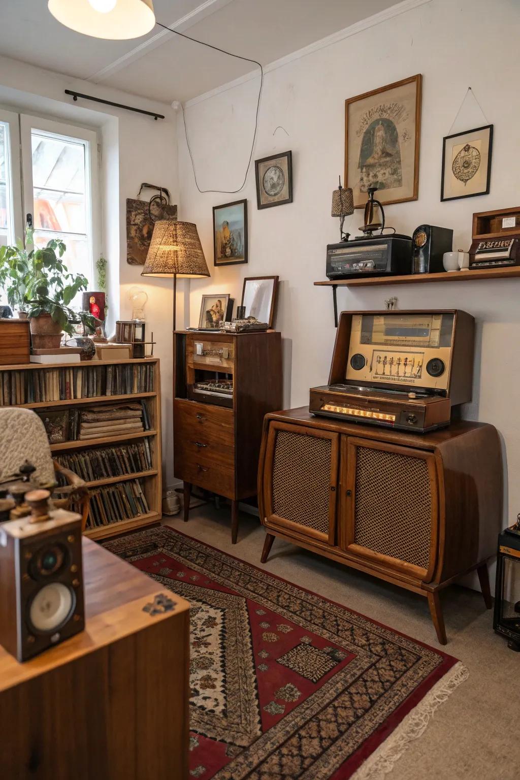 Vintage components contribute a distinctive charm to your studio.