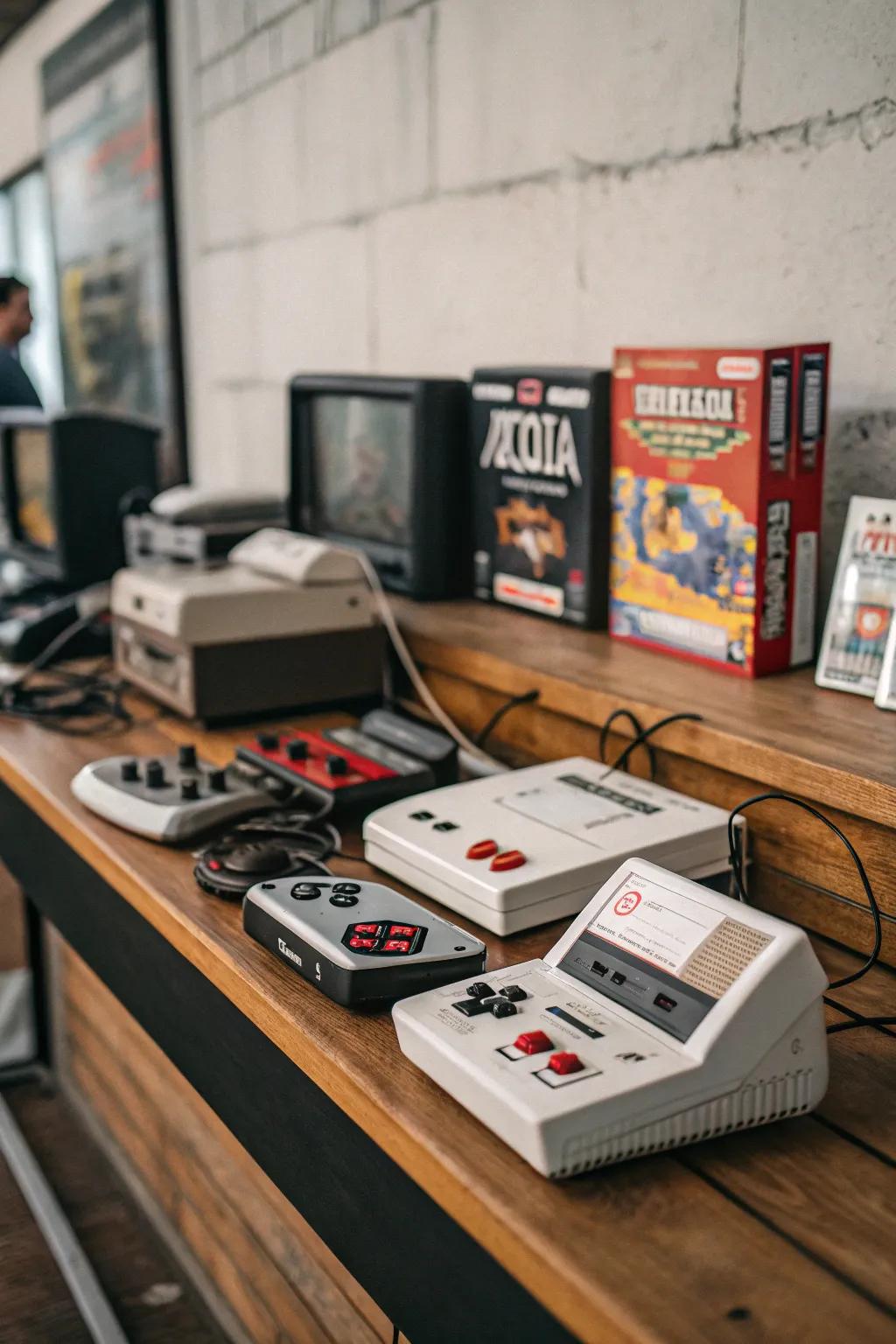 Gaming systems take guests back to 90s gaming fun.