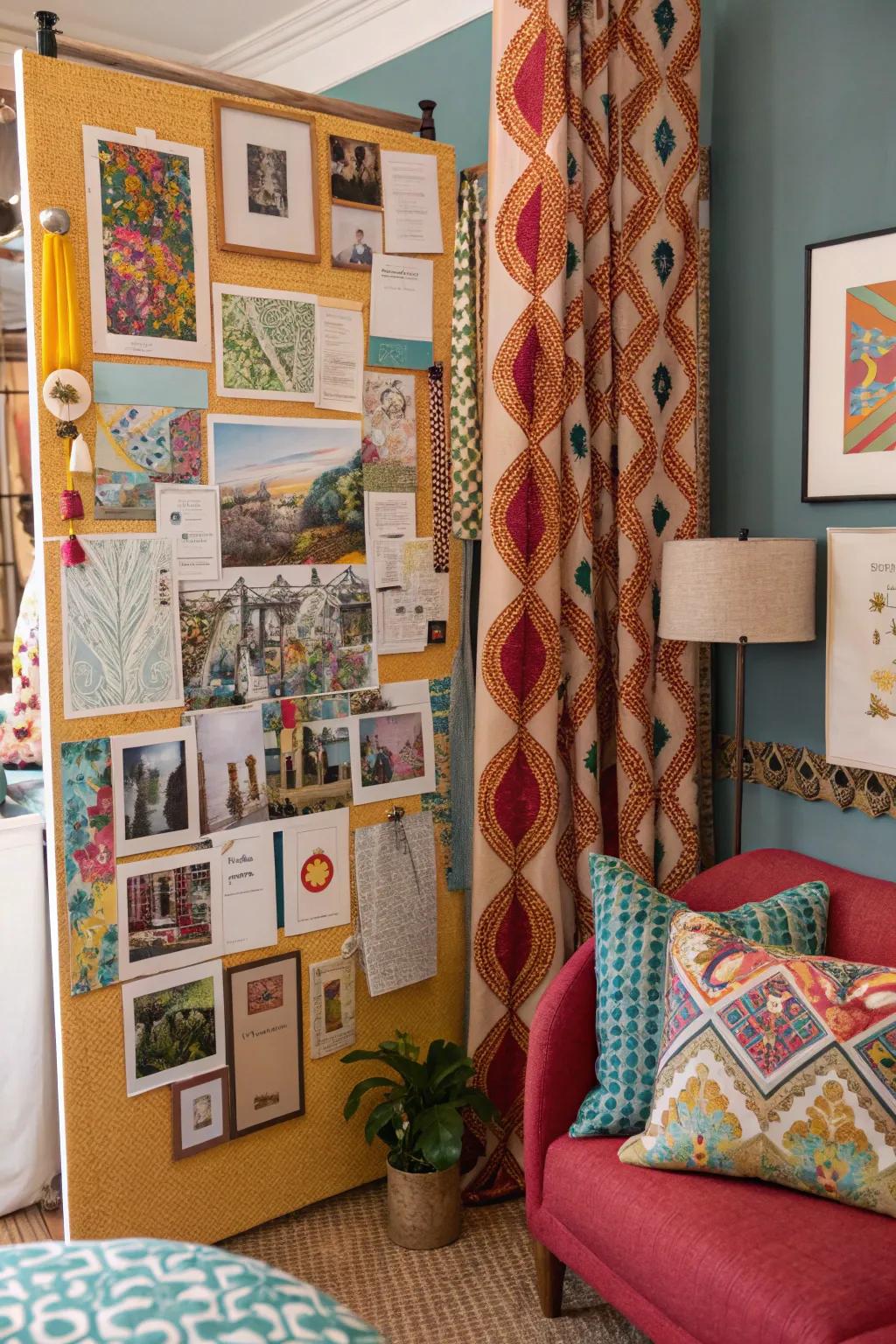 Venture into new design territories with an eclectic mix inspiration board.
