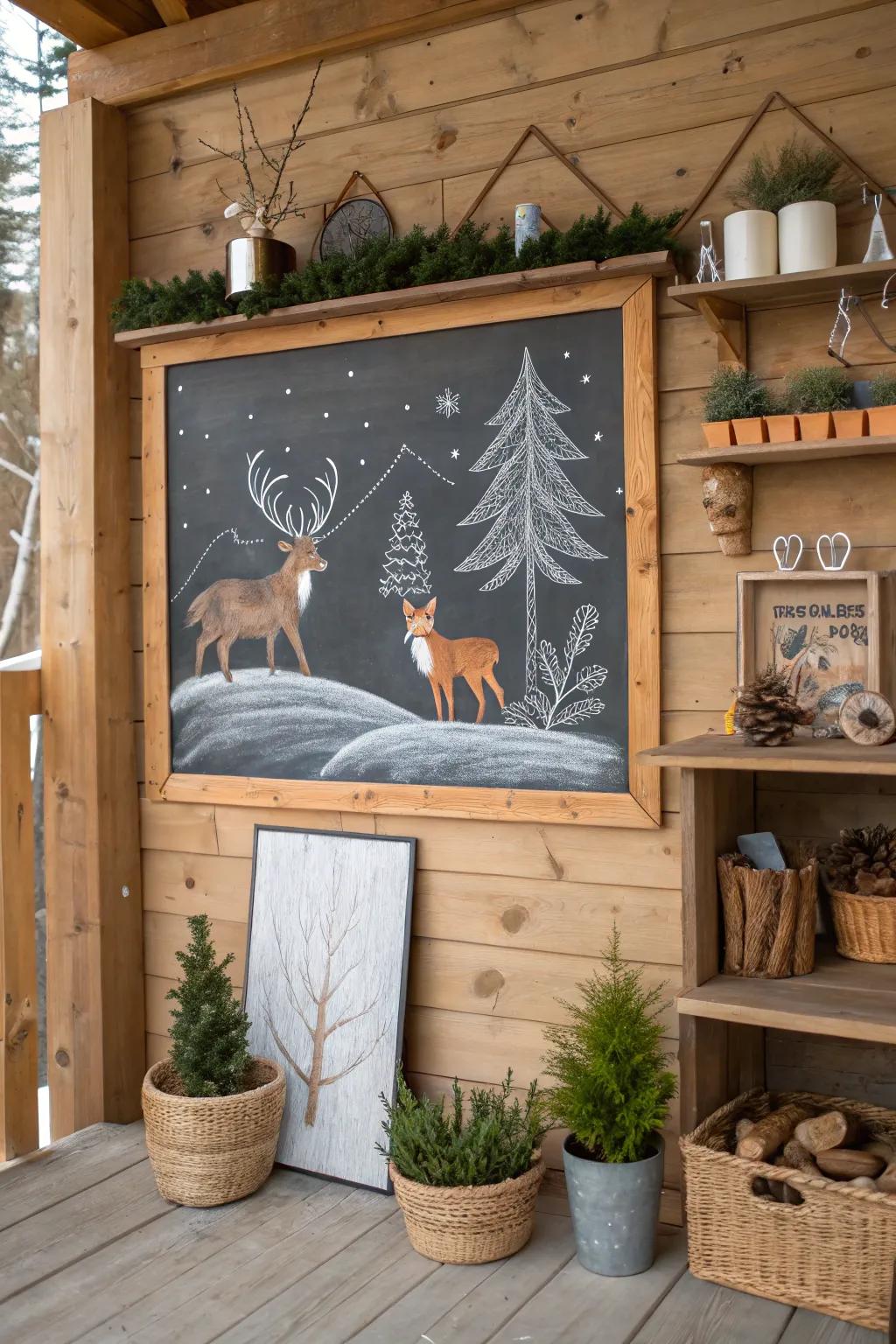 Bring winter fauna into your home with art.