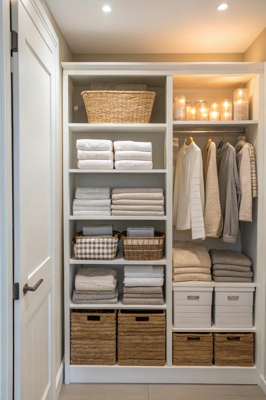 Good lighting enhances clarity and highlights organization.