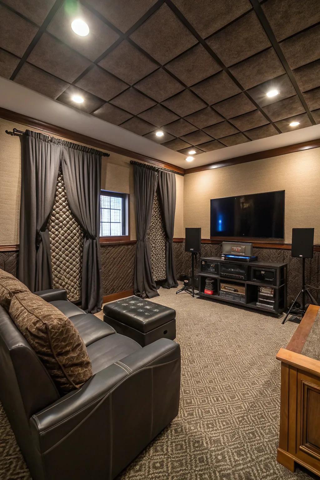 Keep your man cave activities private with effective soundproofing.