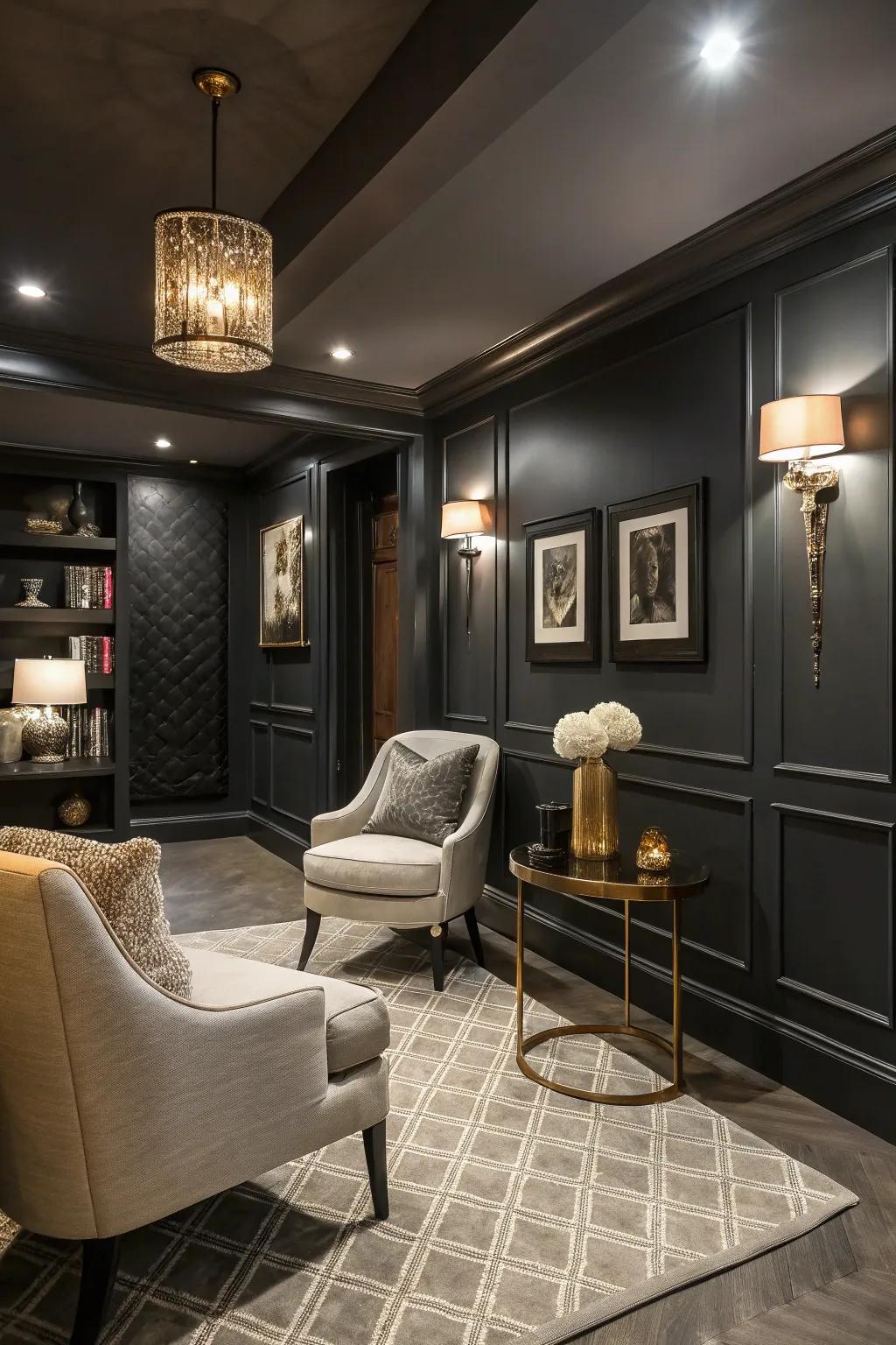 Soot lends sophistication and contemporary elegance.