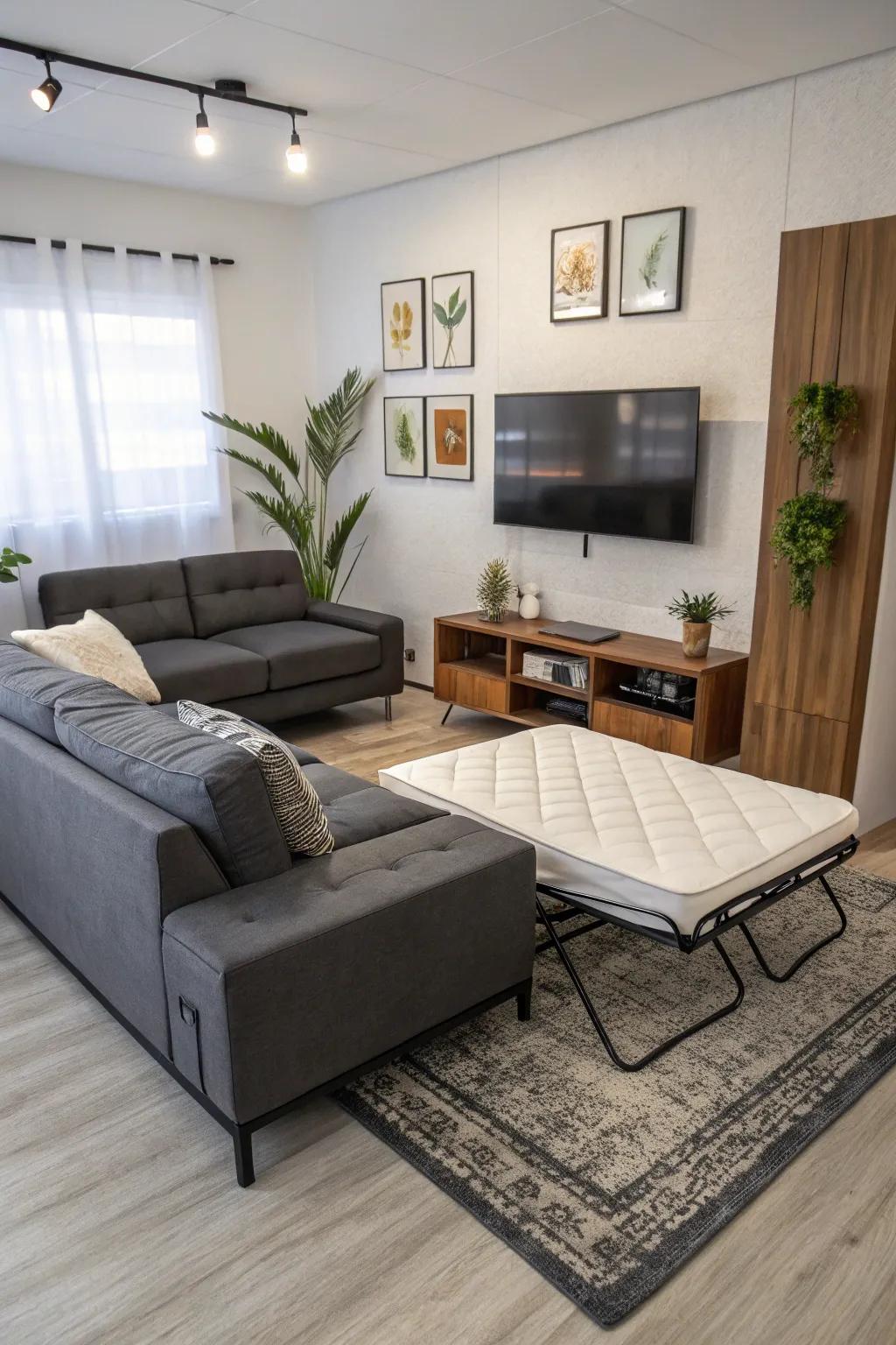 Multi-use furnishings add utility to modern spaces.