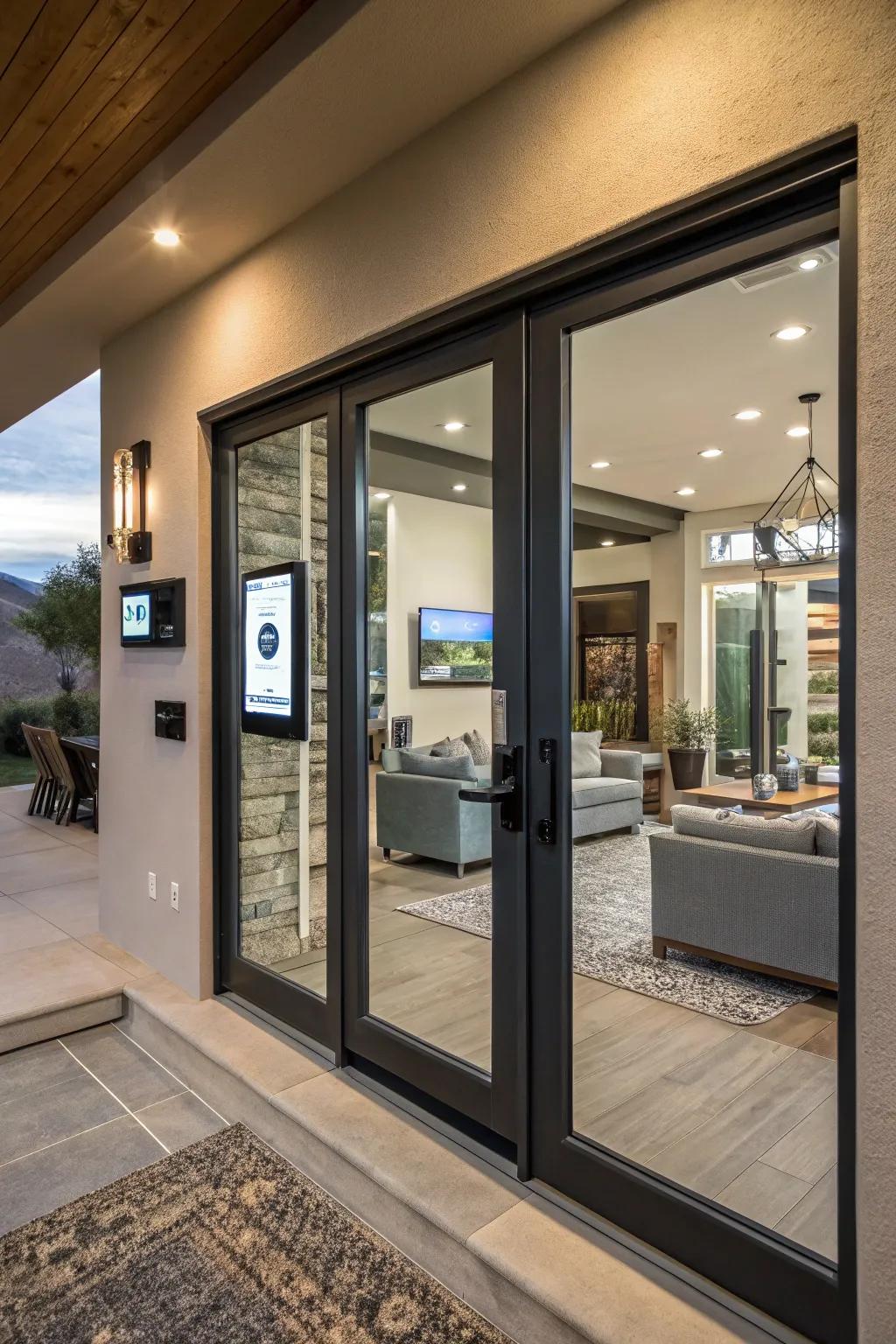 Smart doors that put convenience right at your fingertips.