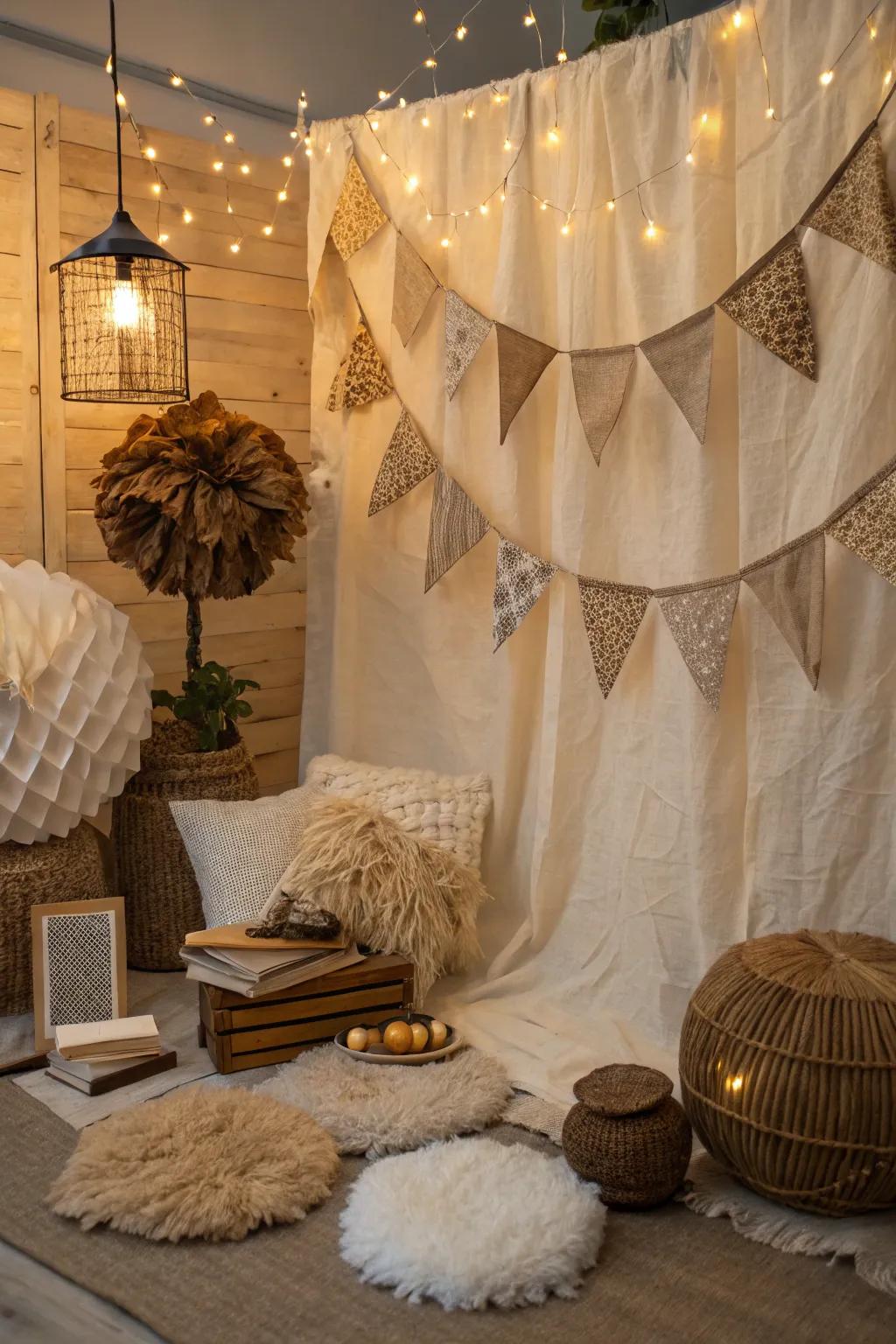 Celebrate sustainably using eco-friendly decor.