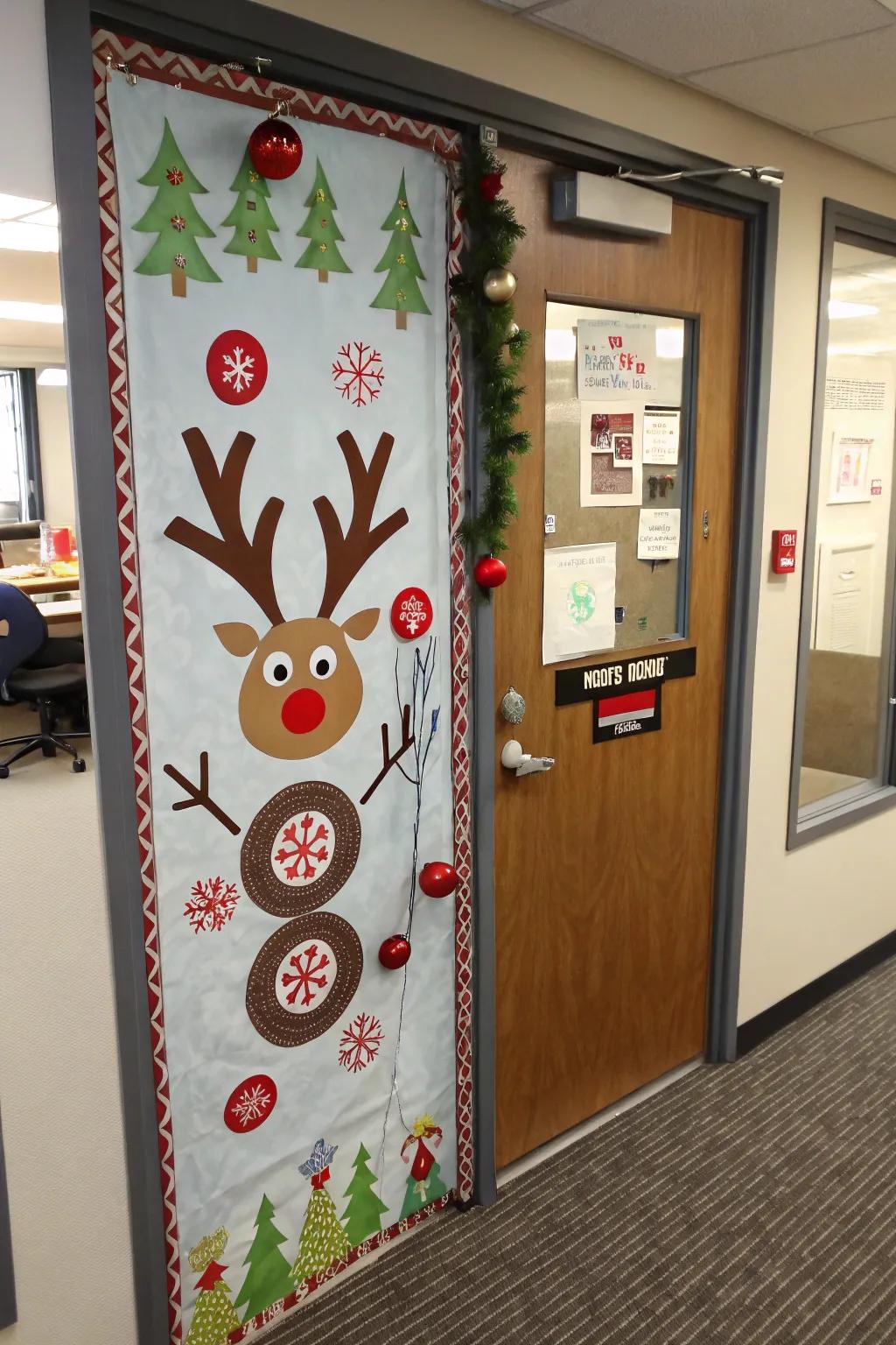 Join in the fun with a Reindeer Games themed door.