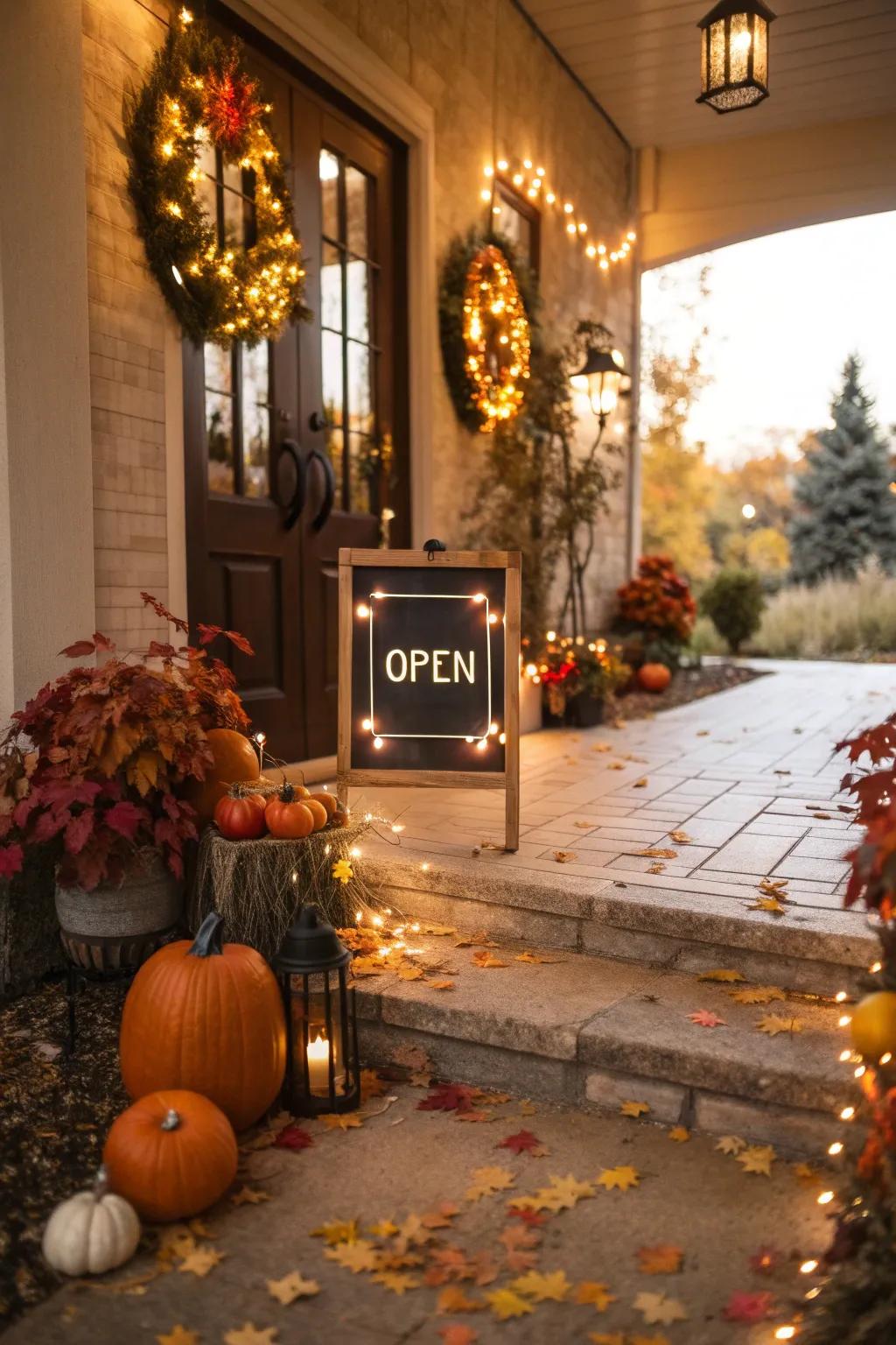 With a dynamic open display, you can celebrate the seasons.