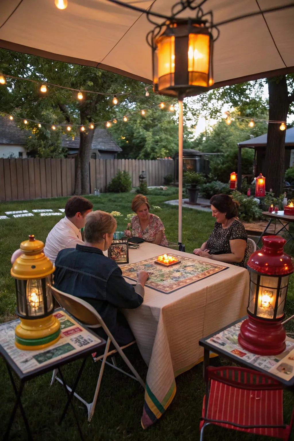 Travel down memory lane with traditional games beneath the stars.