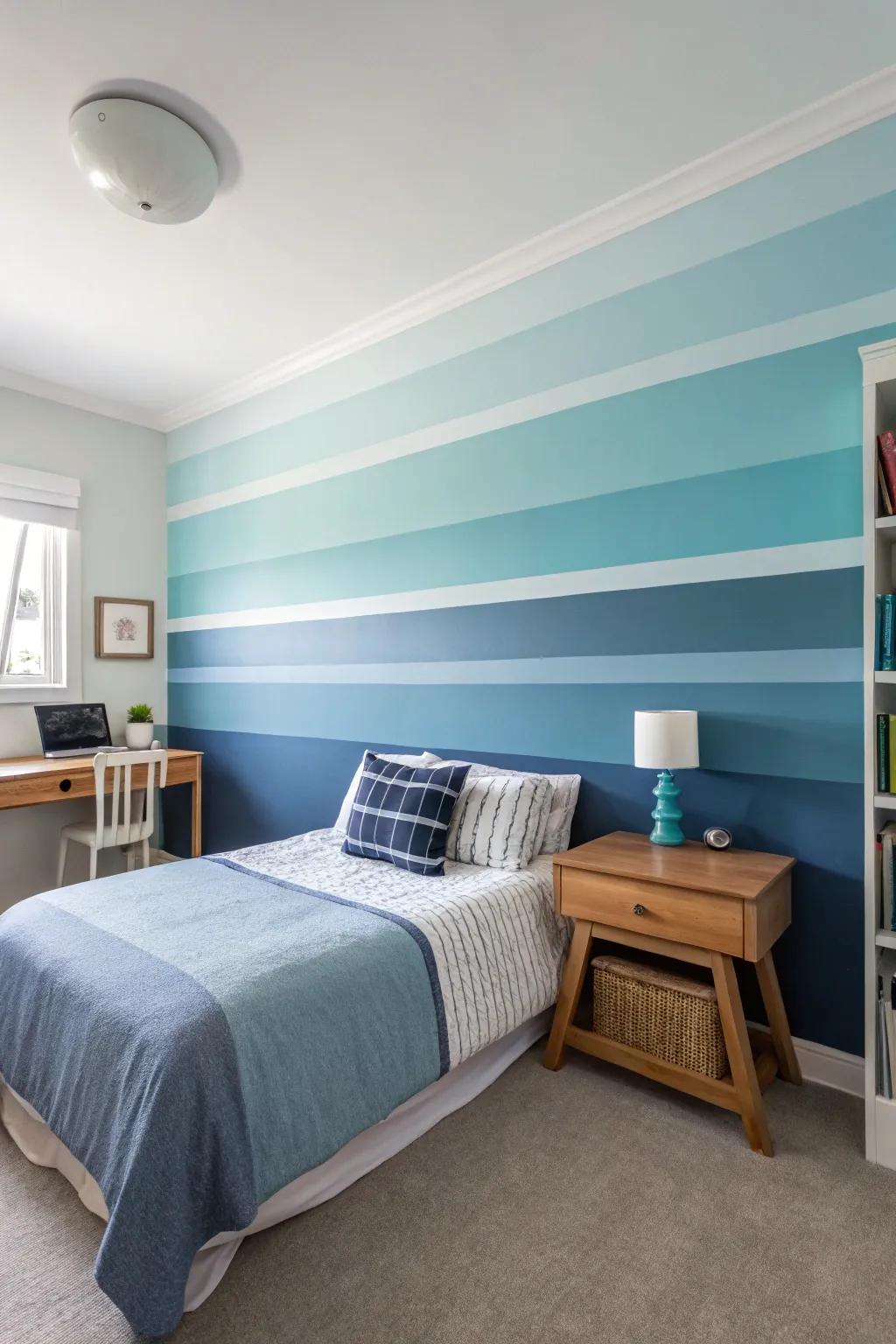 Gradation bands offer a modern and visually striking look.