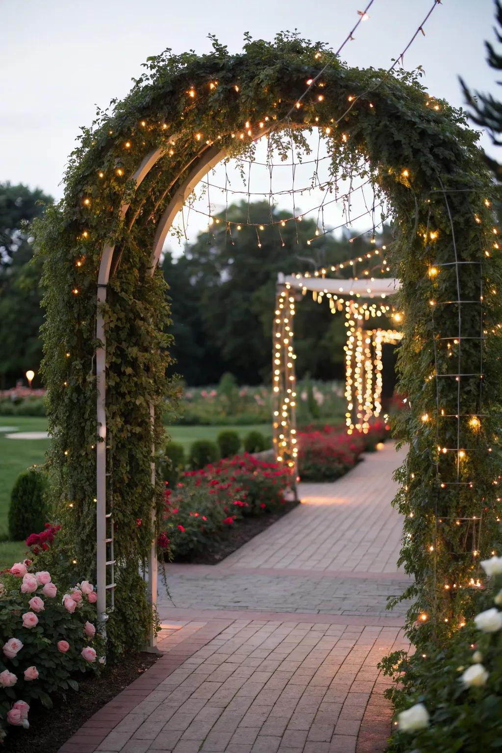 Emphasize archways for a magical entrance.