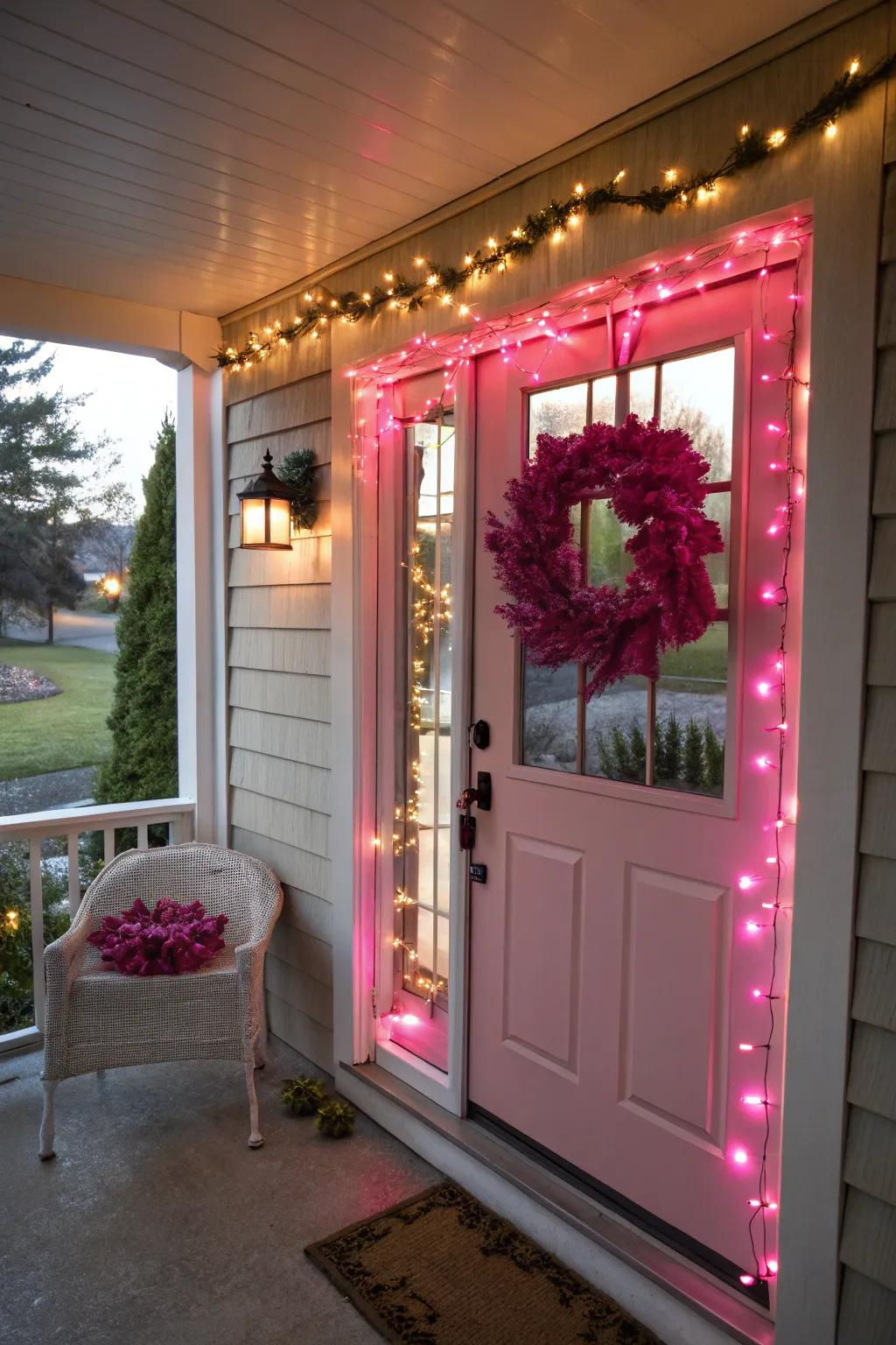 Rose outdoor decor that spreads holiday joy.