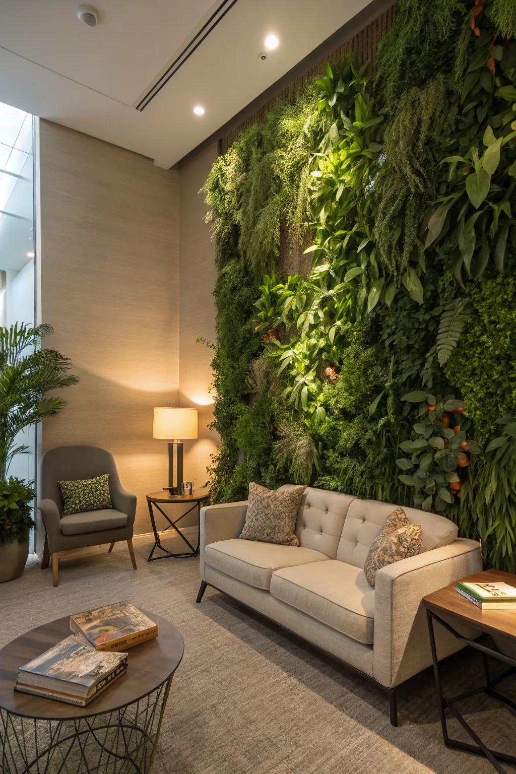 Define spaces naturally with plant room dividers.